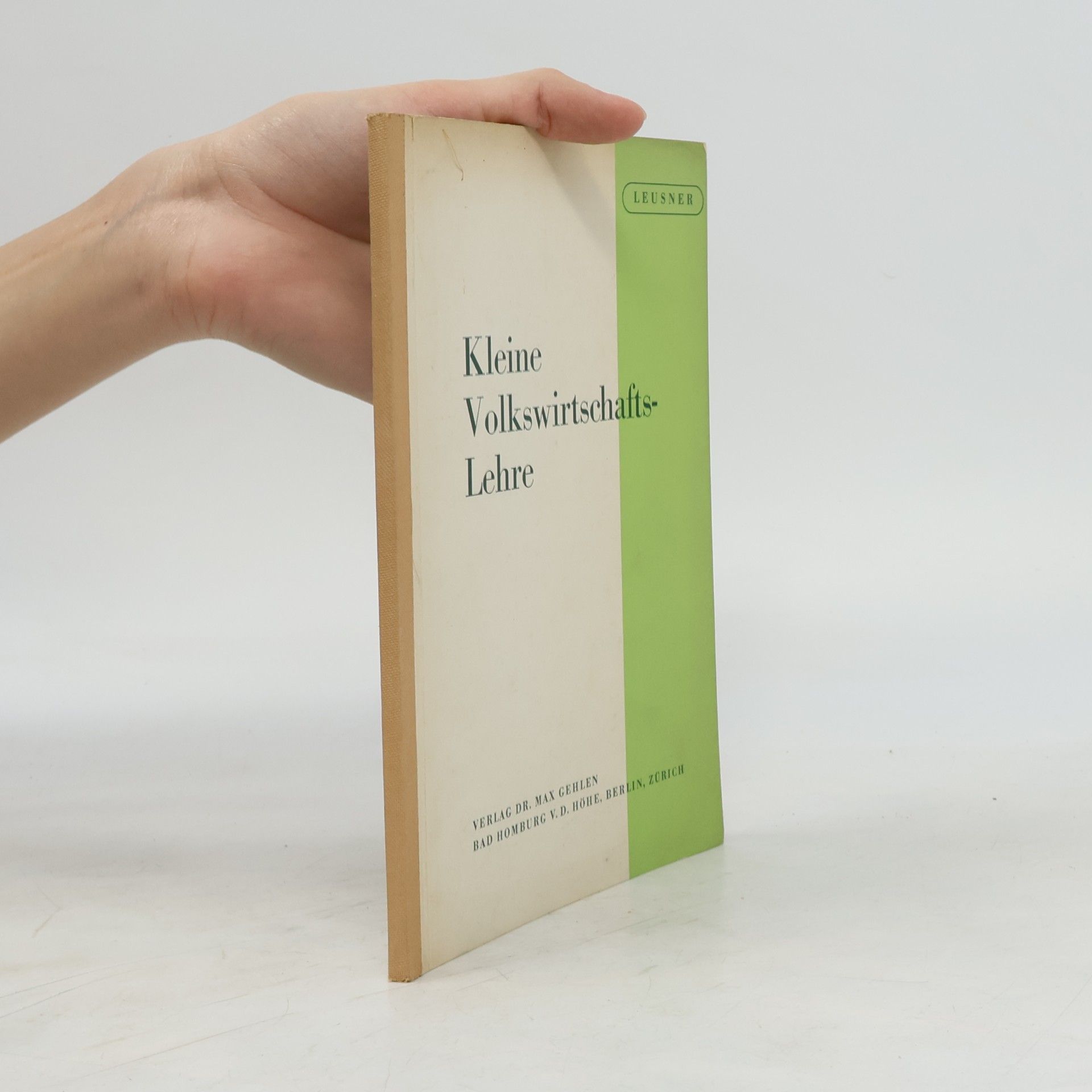 Autorenkollektiv Kleine Volkswirtschaftslehre
