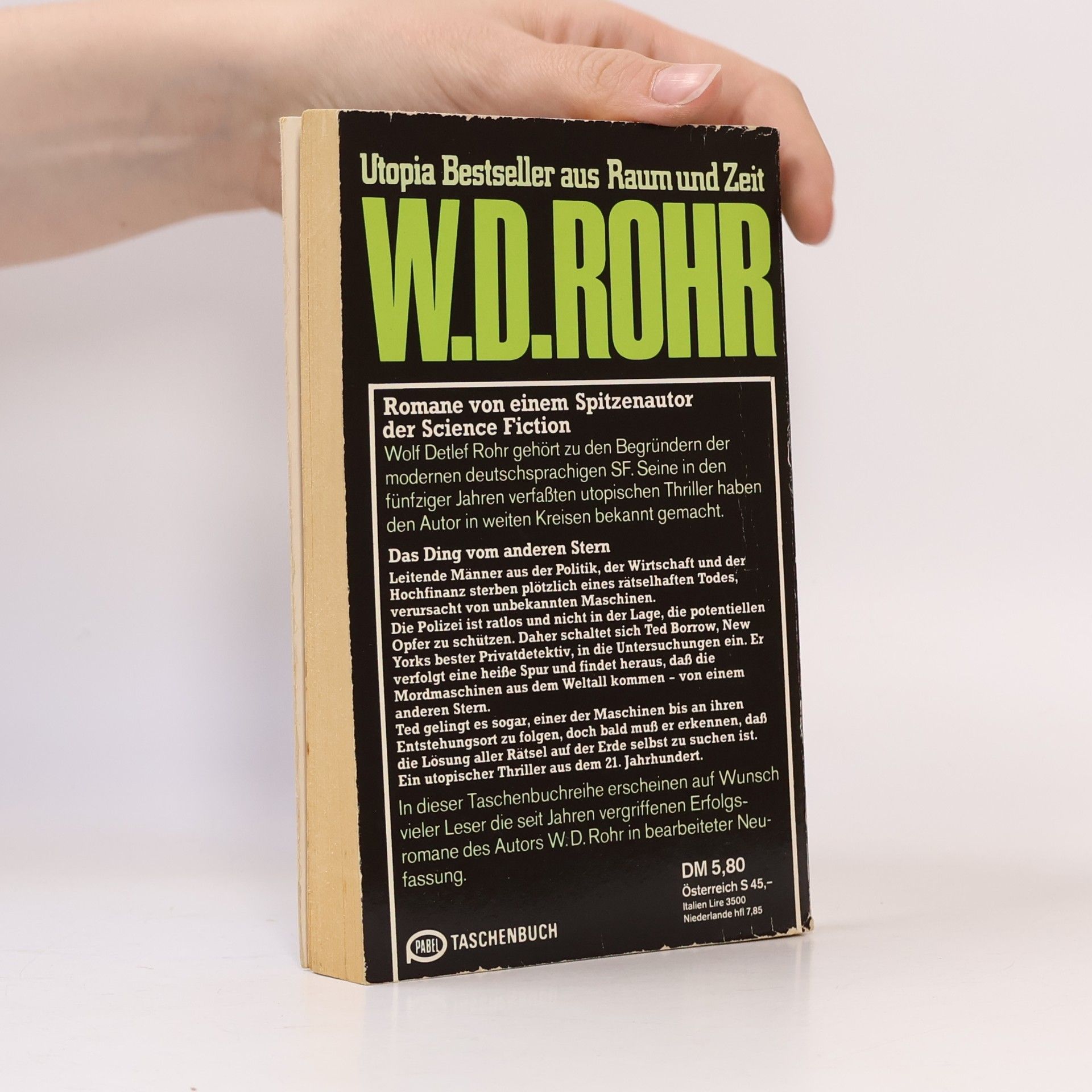 Wolf Detlef Rohr Das Ding vom anderen Stern
