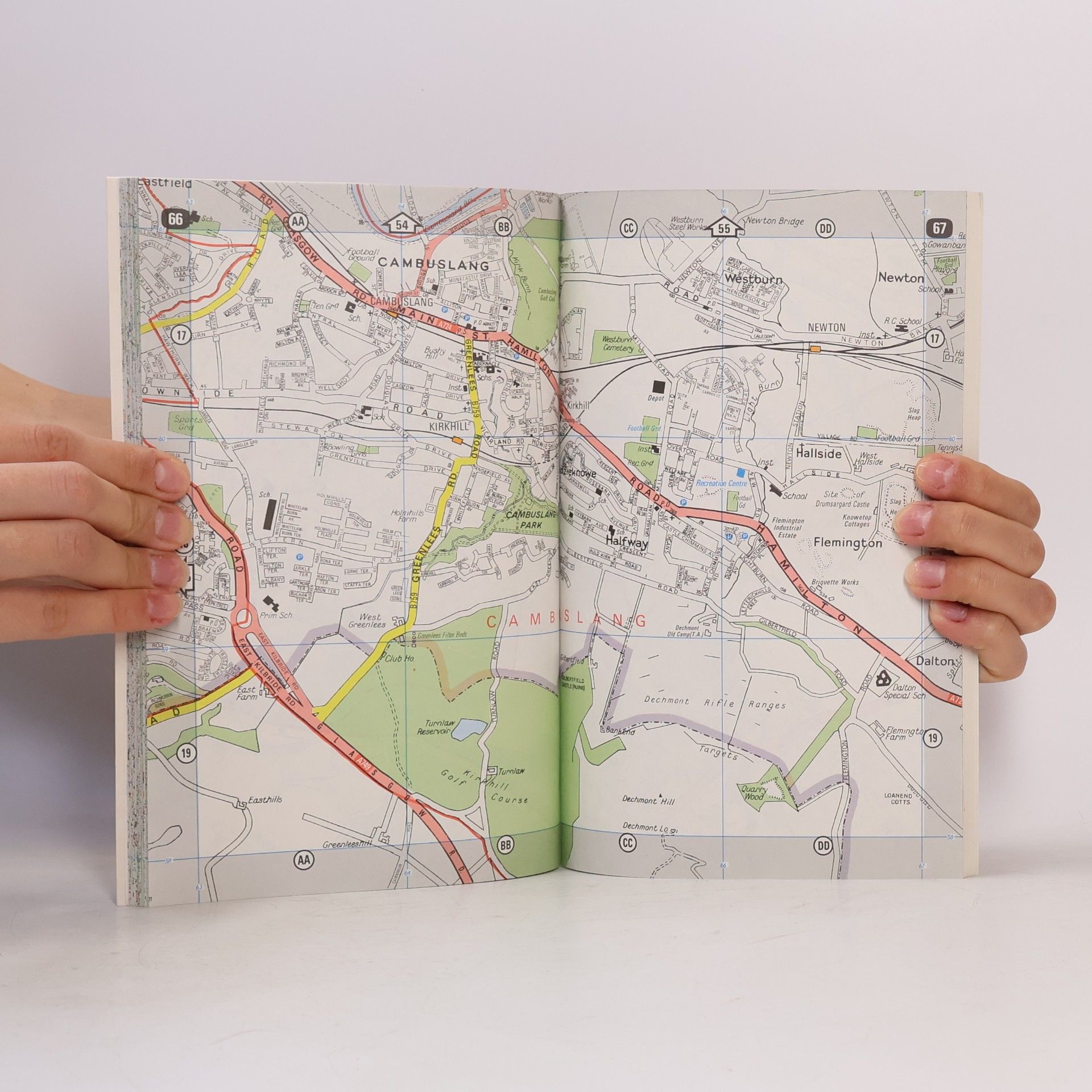 Bartholomew Glasgow streetfinder colour atlas