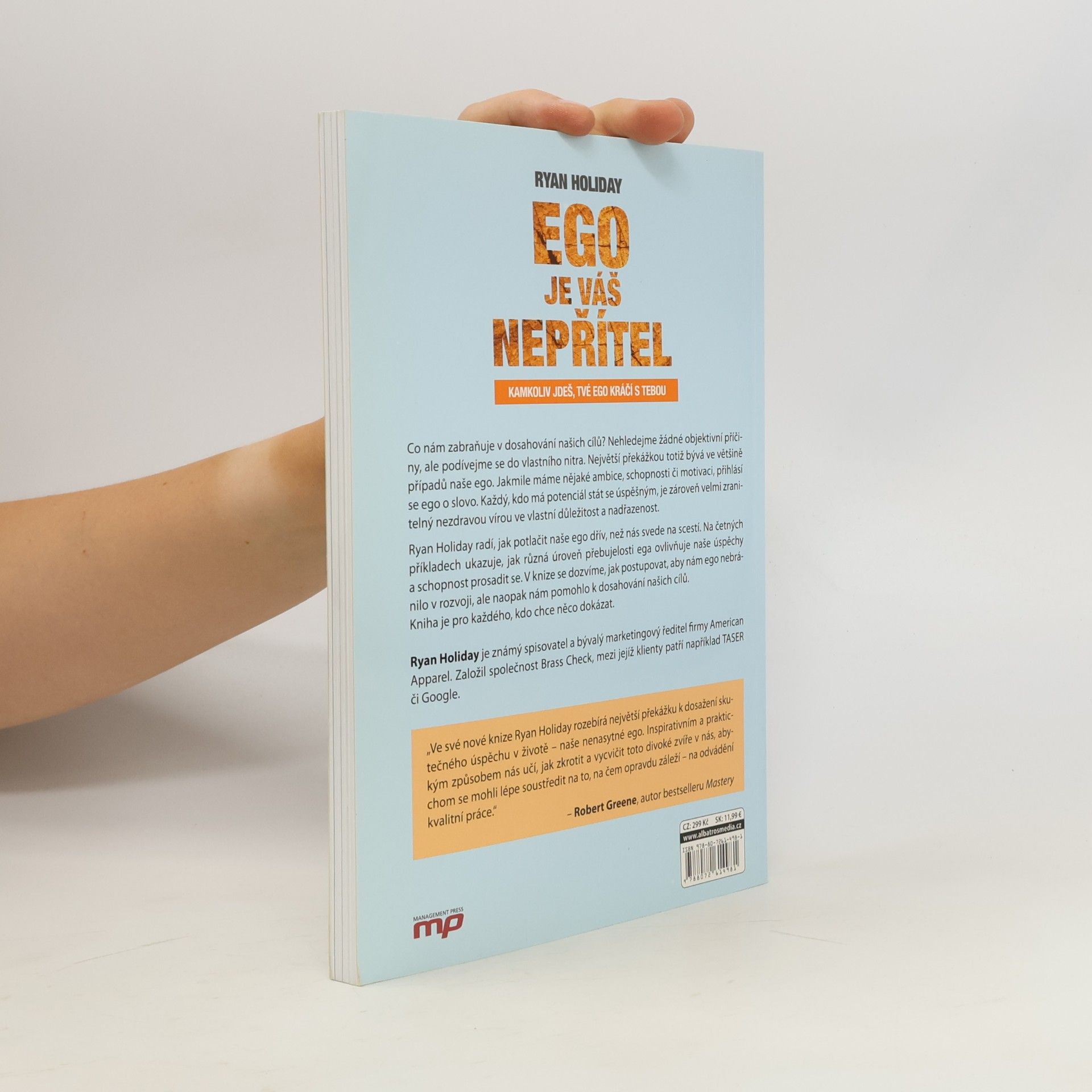 Ryan Holiday Ego je váš nepřítel