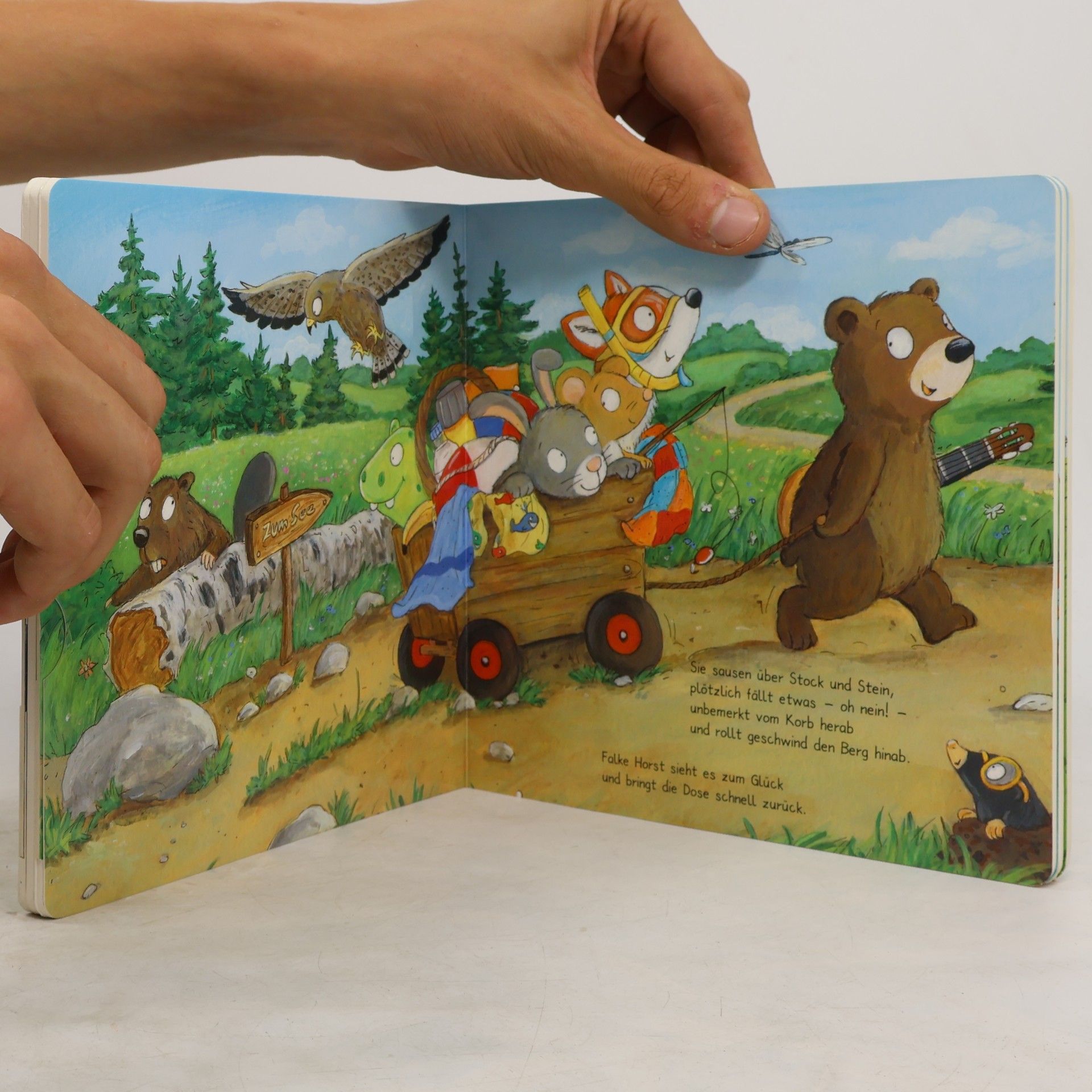 Christine Kugler Mein Spielbuch mit lustigen Geräuschen - Der kleine Bär und seine Freunde: Mit drei Geräuschen und tollen Ausziehseiten