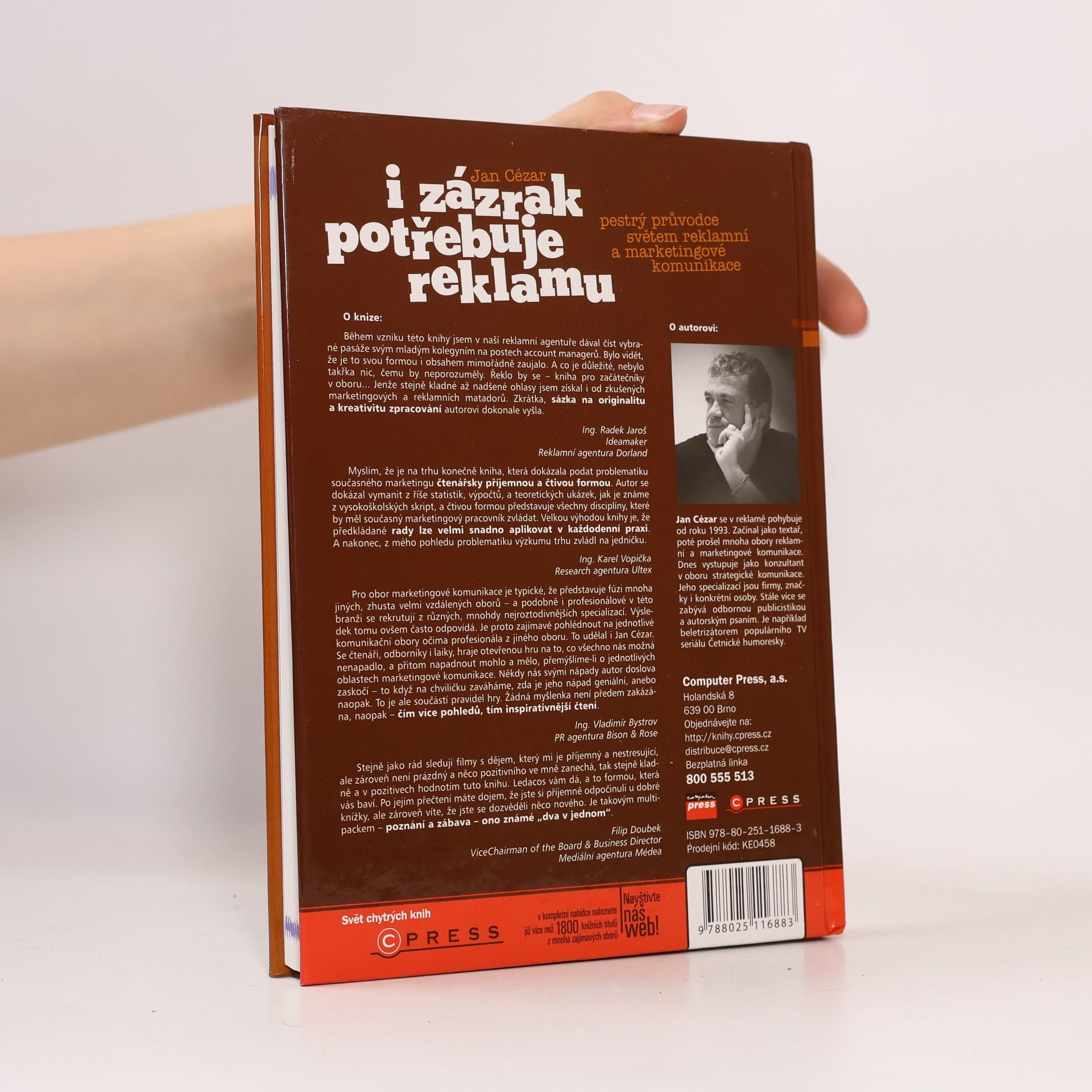 Jan Cézar I zázrak potřebuje reklamu