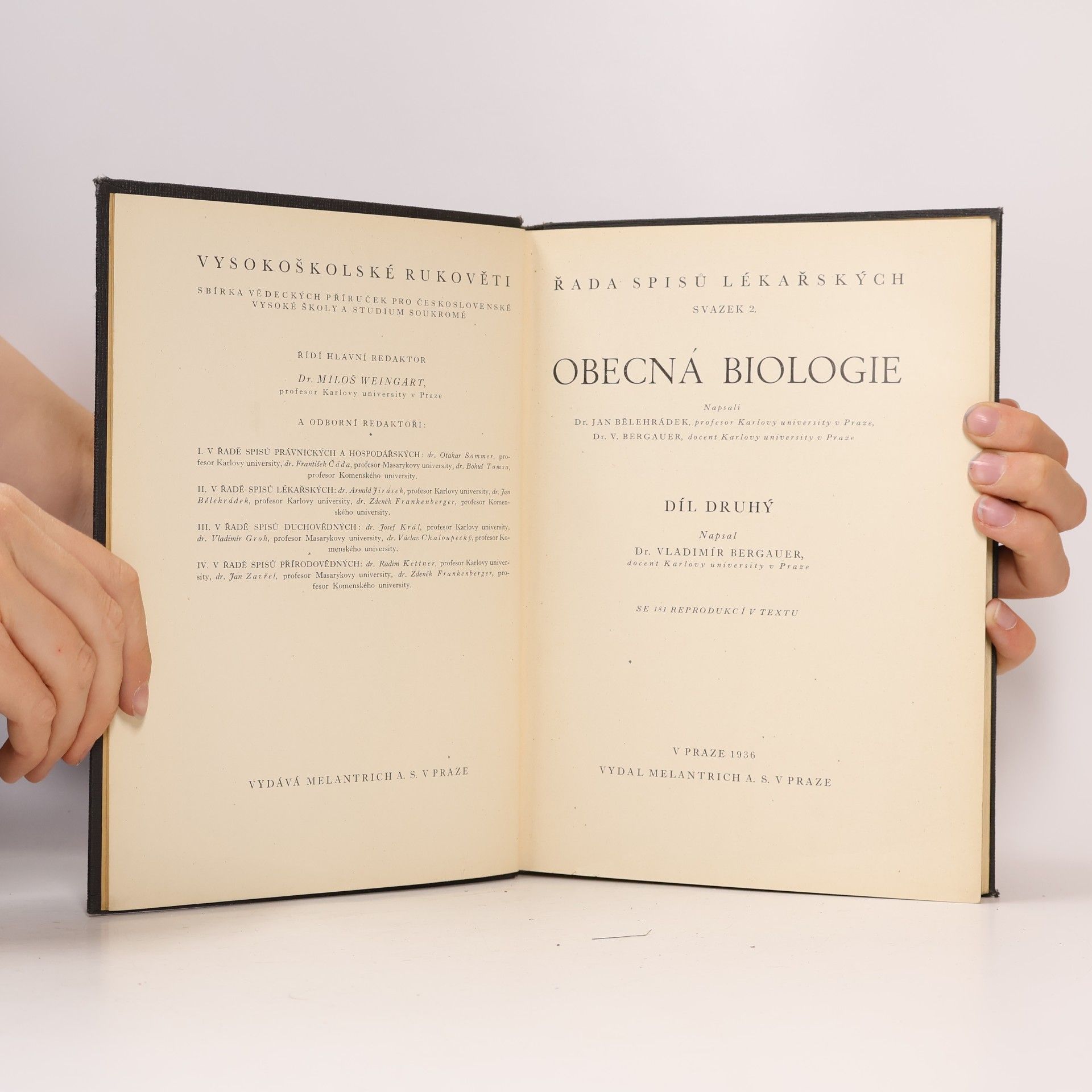 Vladimír Bergauer Obecná biologie. Díl druhý