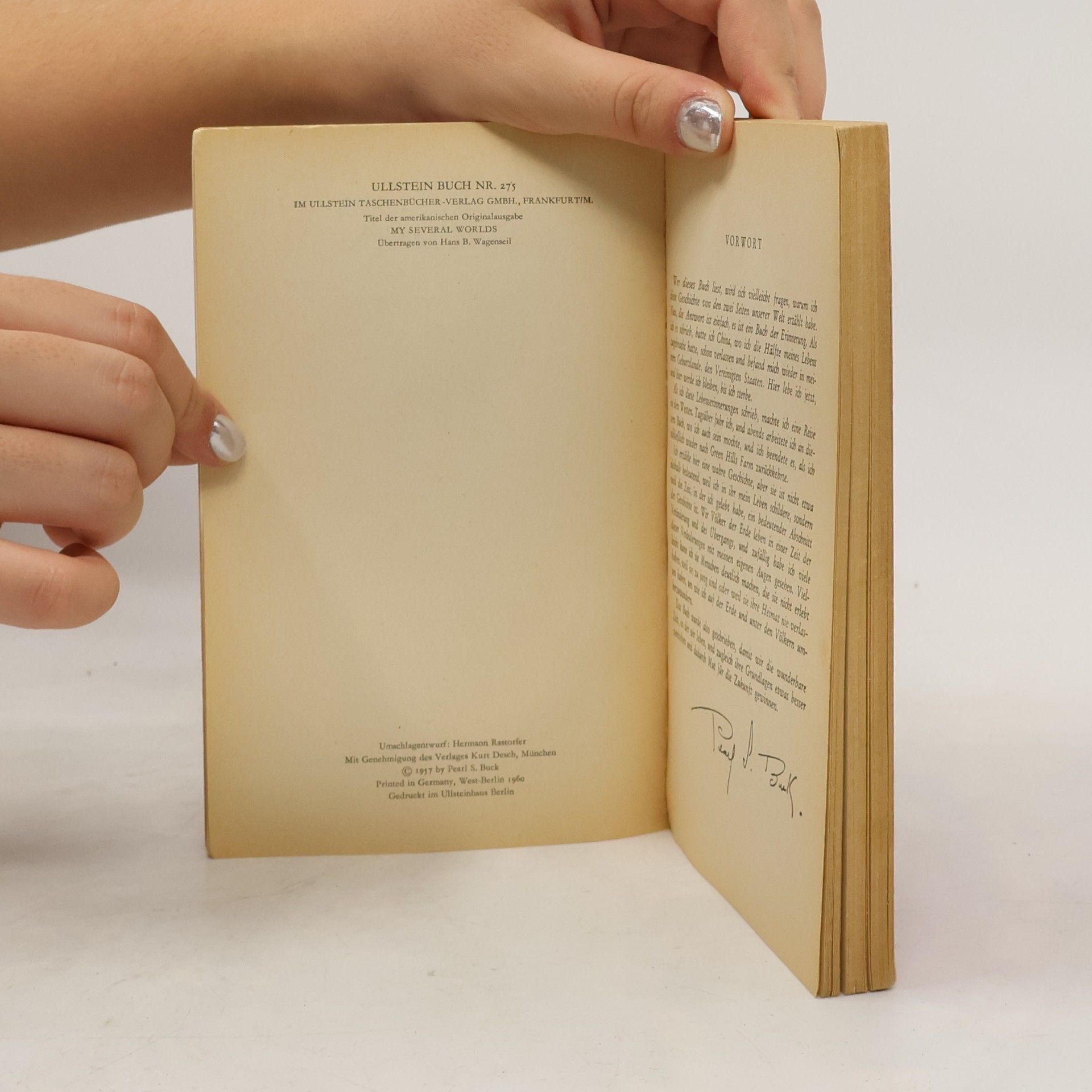 Pearl S. Buck Ruf des Lebens