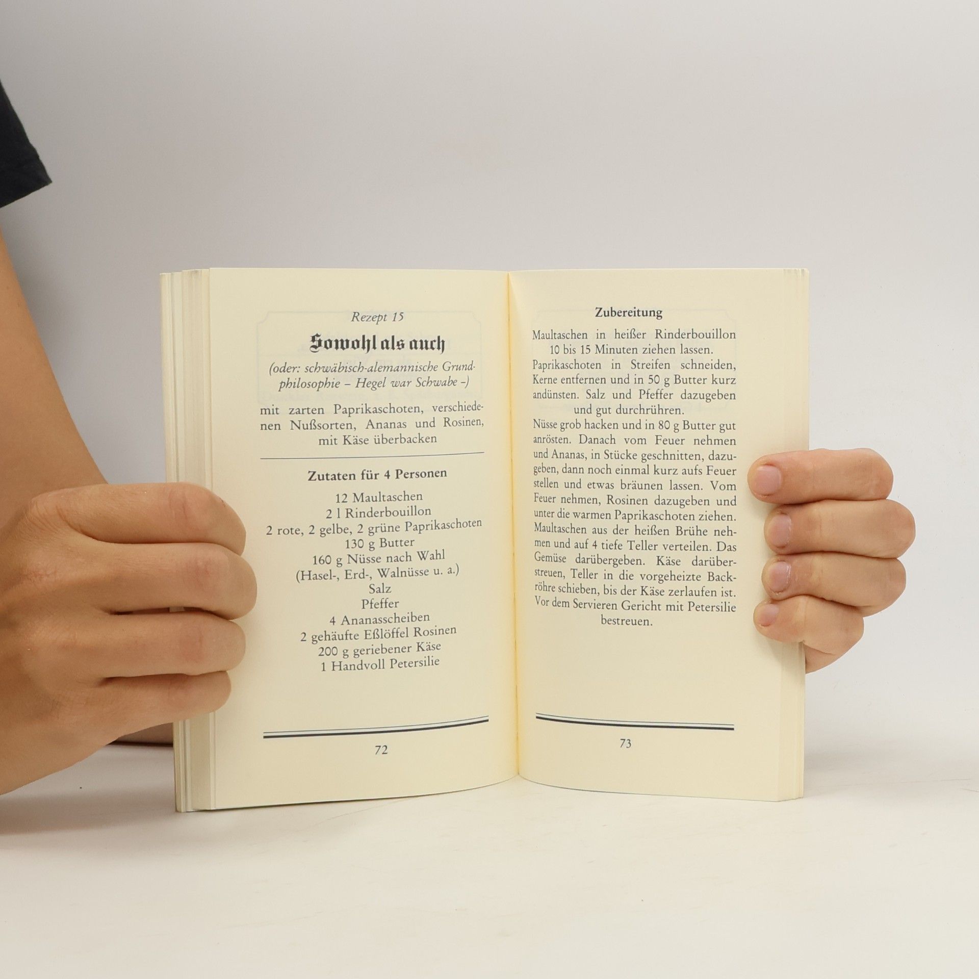 Herbert Rösch Schwäbisches Maultaschenbüchle