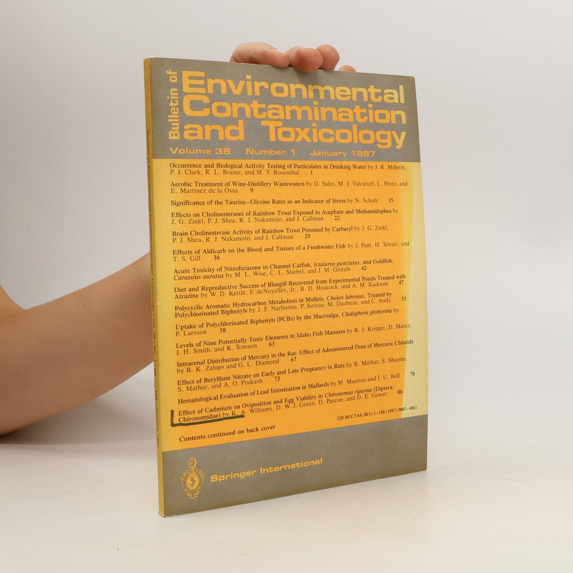 kolektiv Bulletin of Environmental Contamination and Toxicology