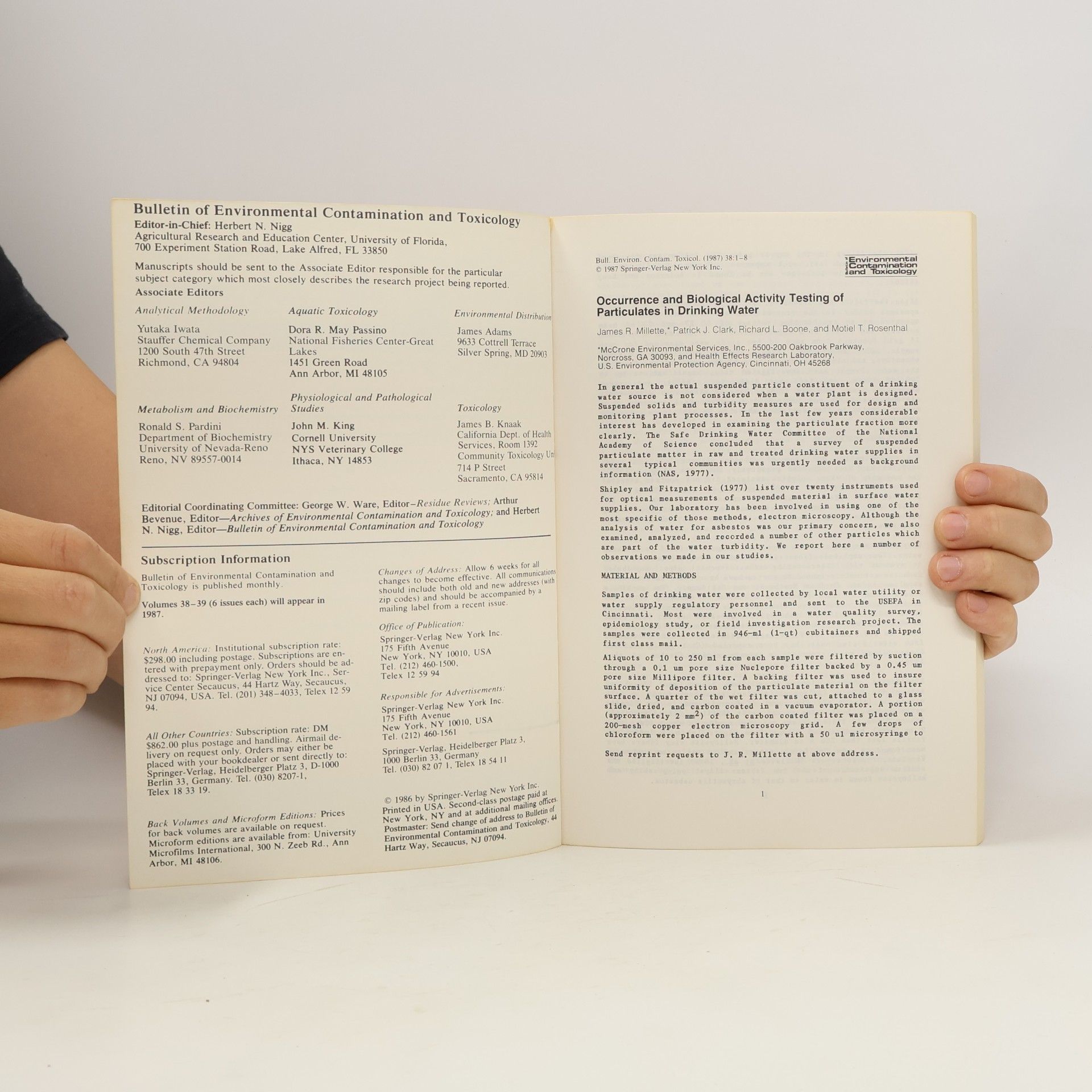 kolektiv Bulletin of Environmental Contamination and Toxicology