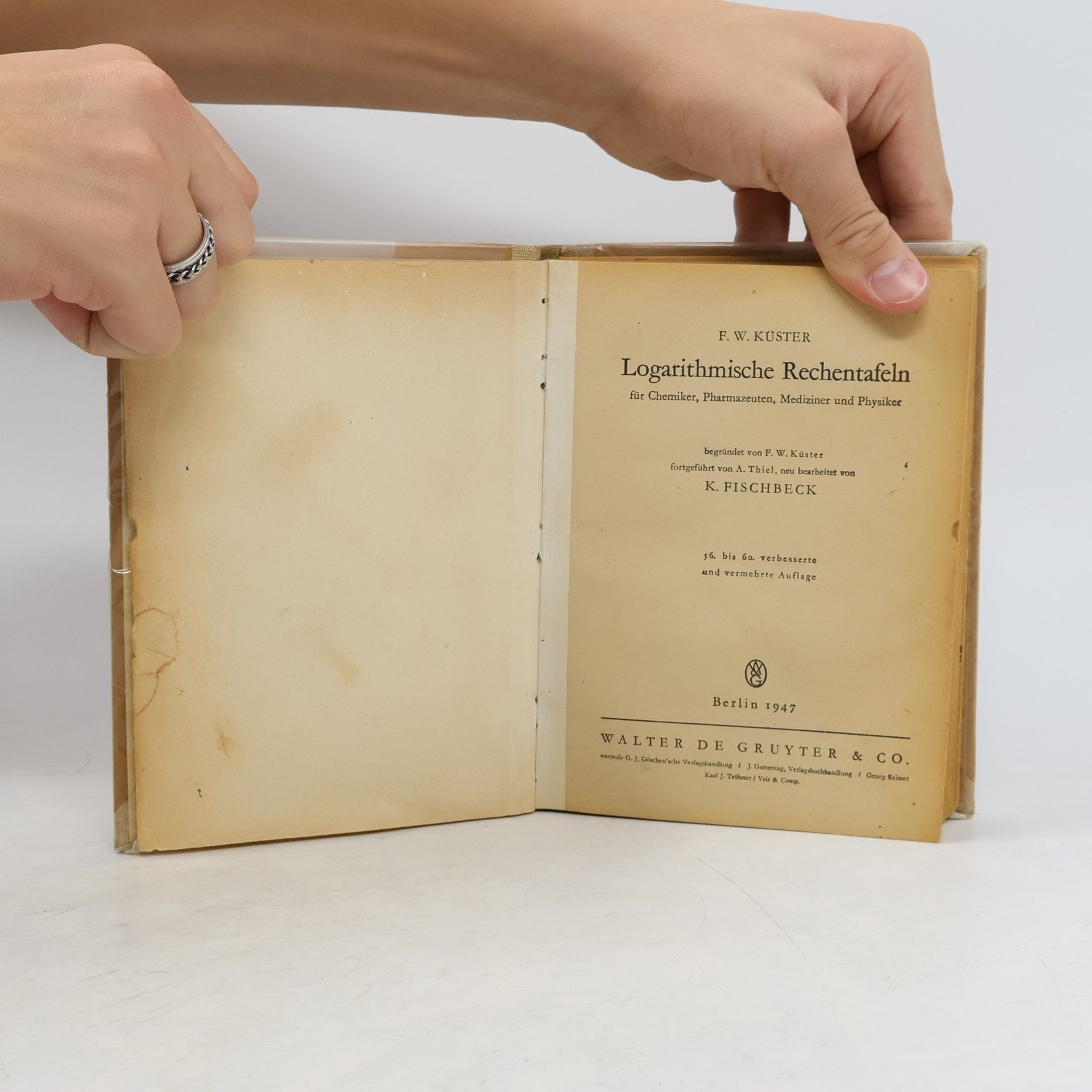 F. W. Küster Logarithmische Rechentafeln