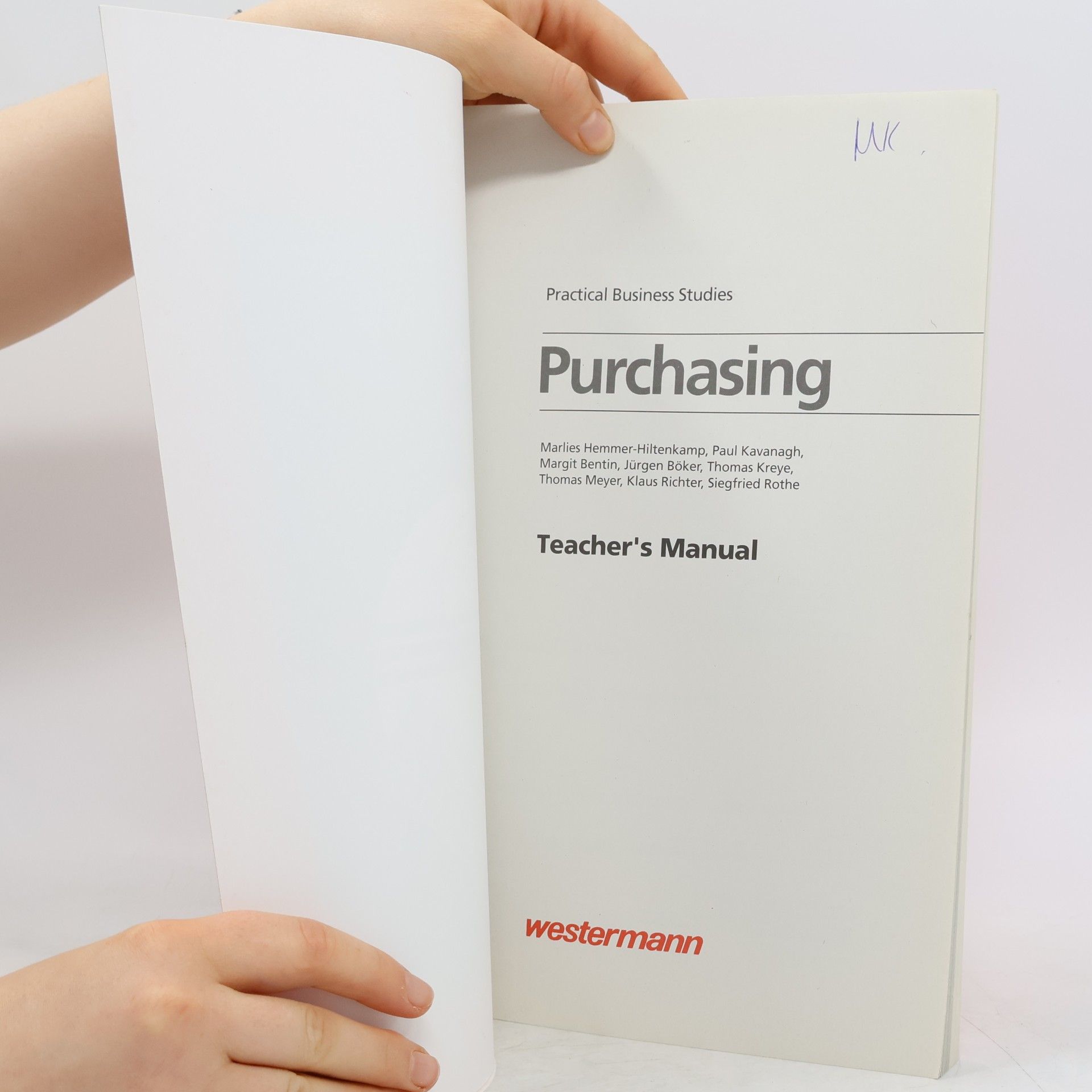 Hemmer-Hiltenkamp Practical Business Studies: Purchasing