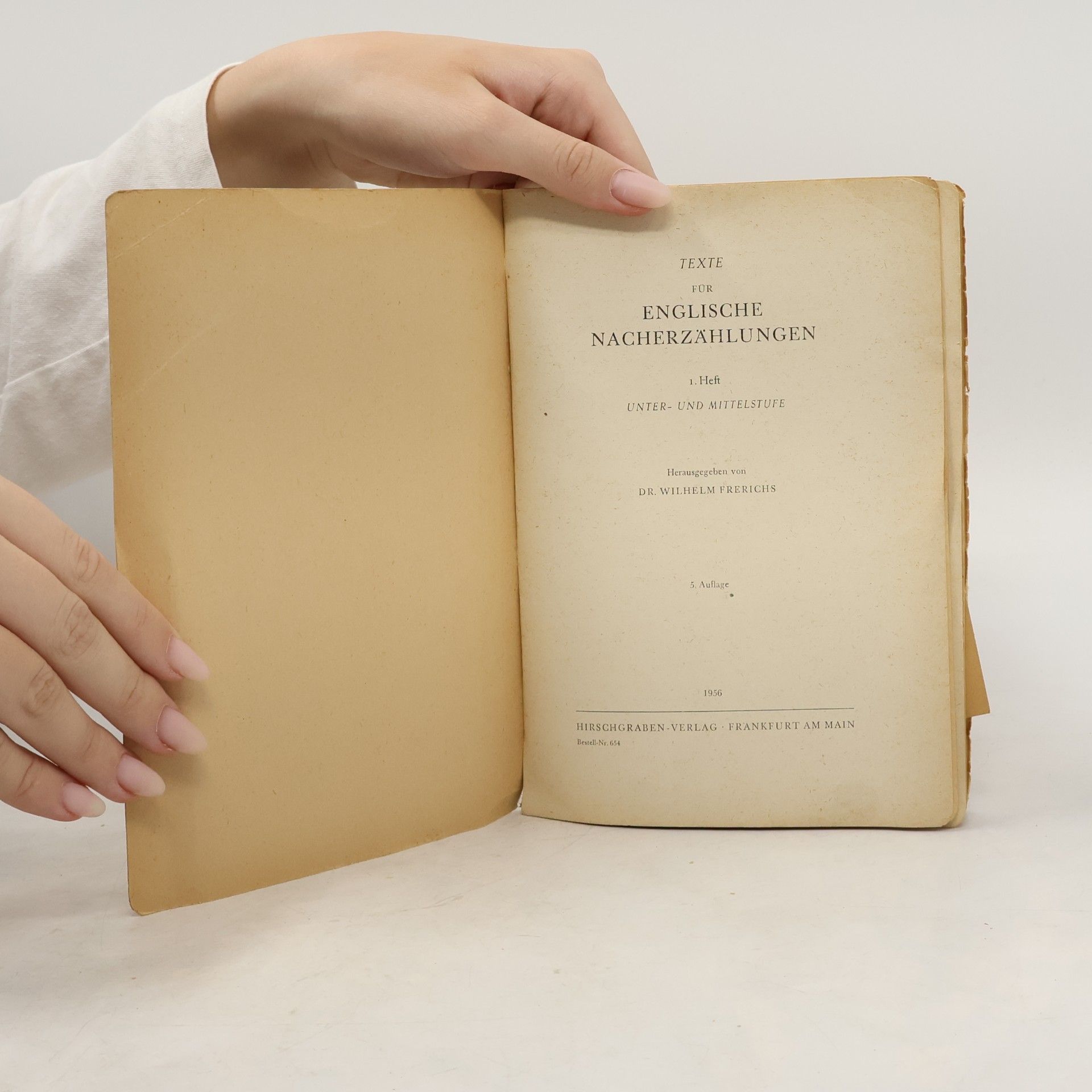 Wilhelm Frerichs Texte für Englische Nacherzählungen