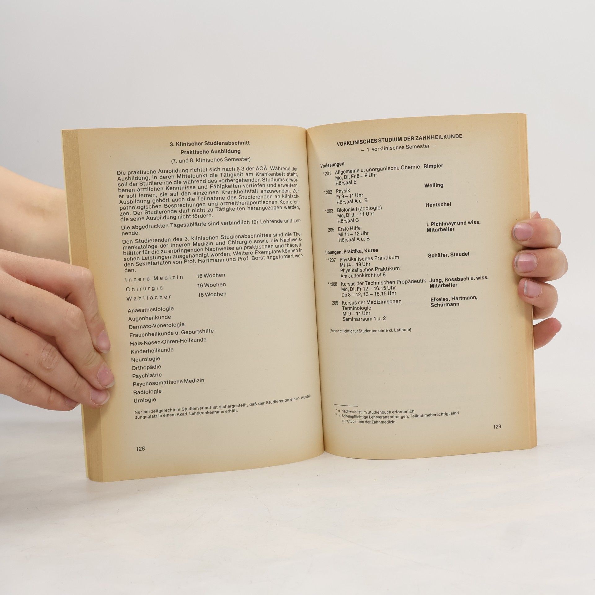 kolektiv Personal und Vorlesungsverzeichnis Wintersemester 1984/85
