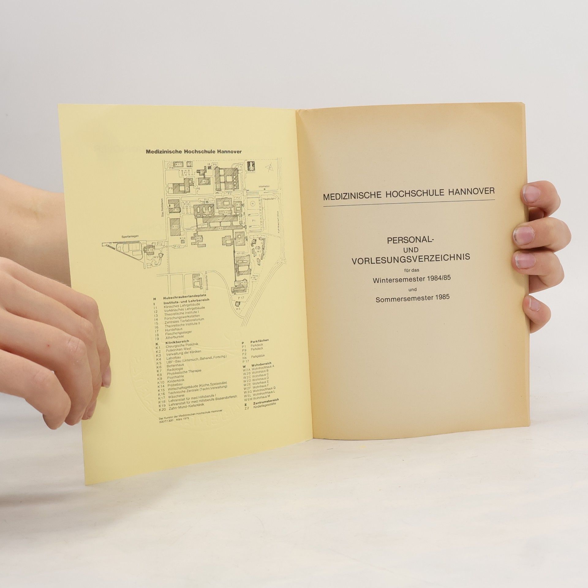 kolektiv Personal und Vorlesungsverzeichnis Wintersemester 1984/85
