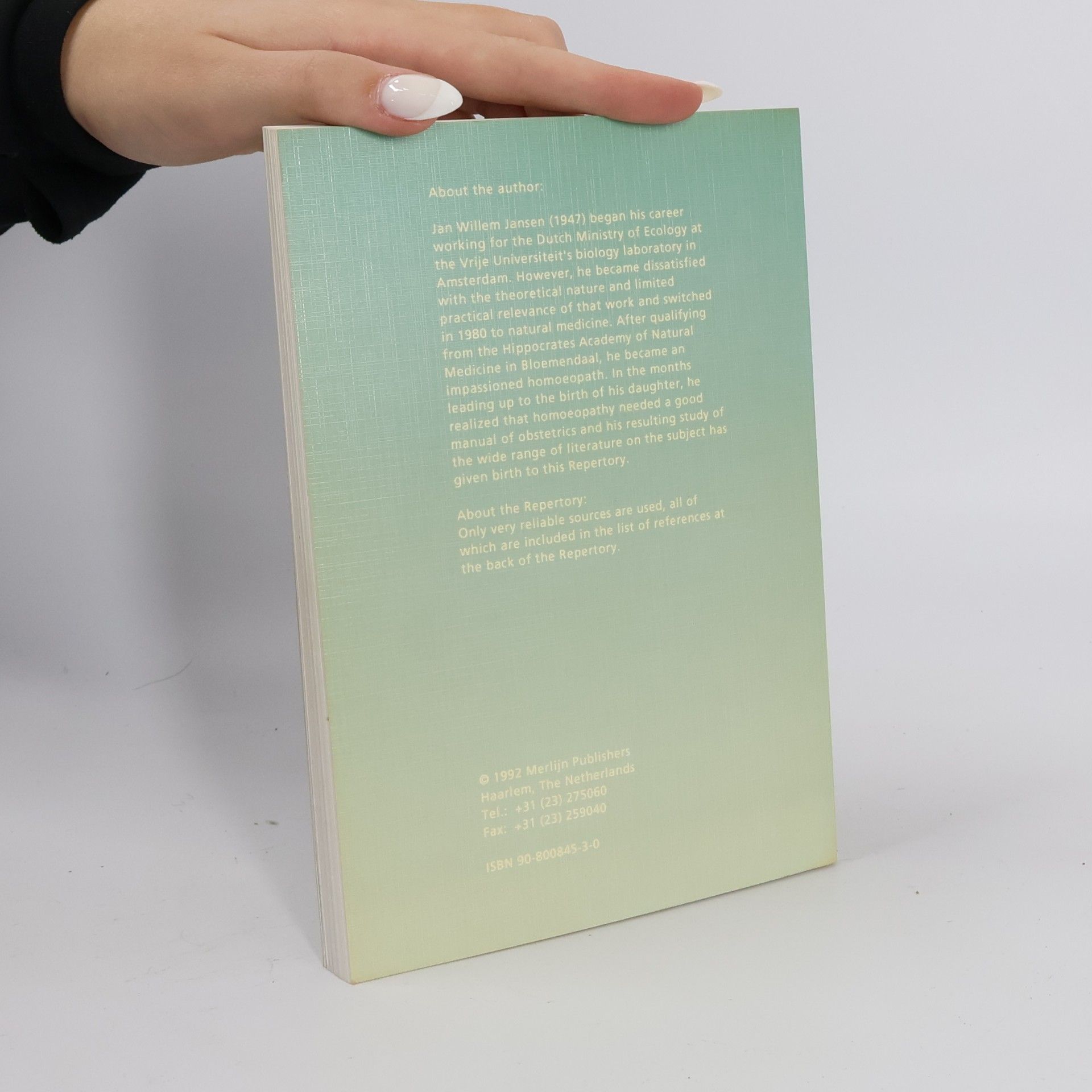 Jan Jansen Synthetic Bedside Repertory for Gestation, Childbirth and Childbed