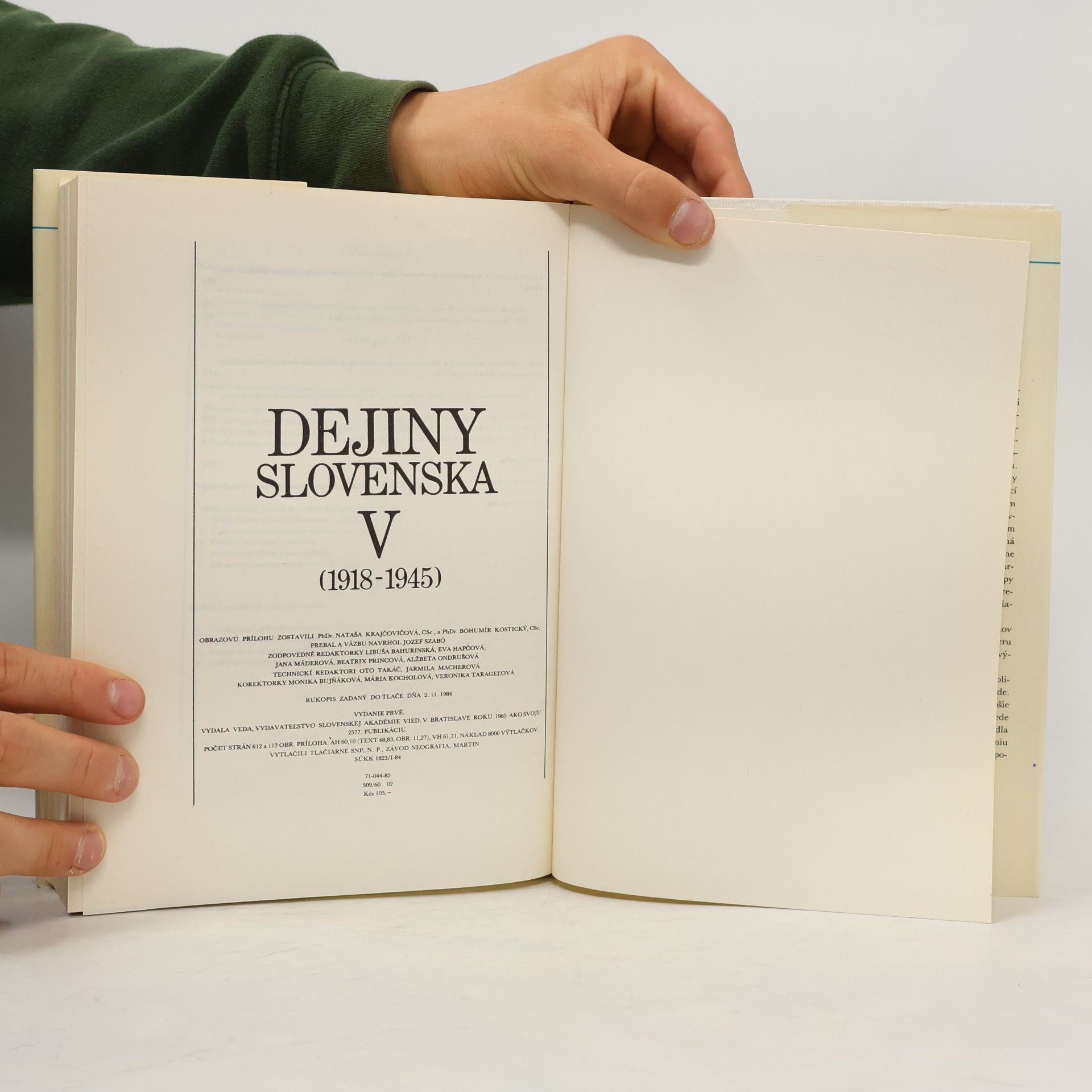 kolektiv Dejiny Slovenska V (1918-1945)