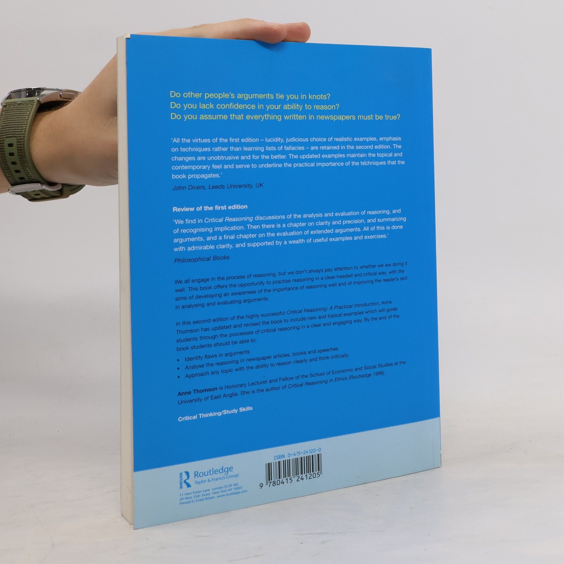 Anne Thomson Critical Reasoning