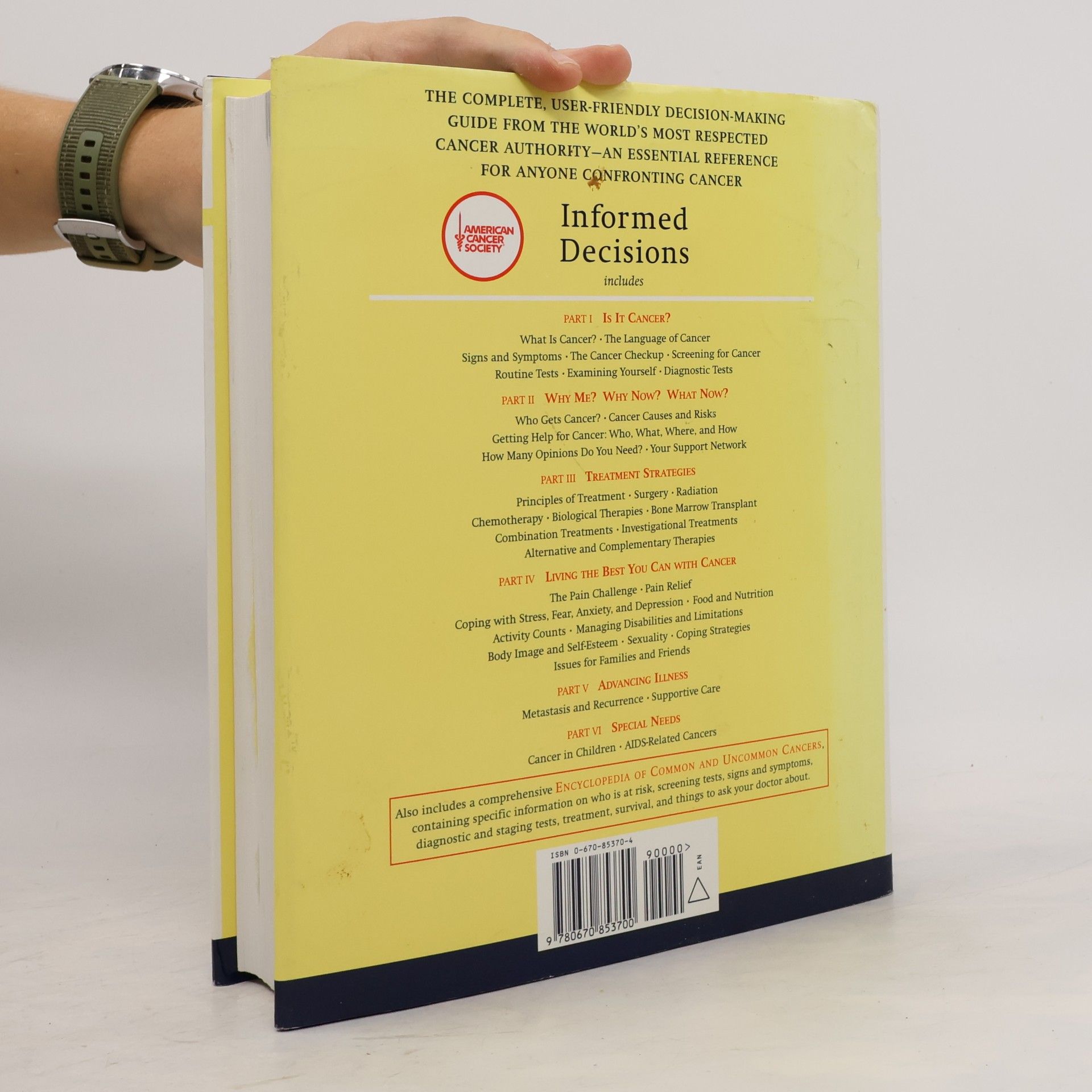 Gerald P. Murphy American Cancer Society: Informed Decisions