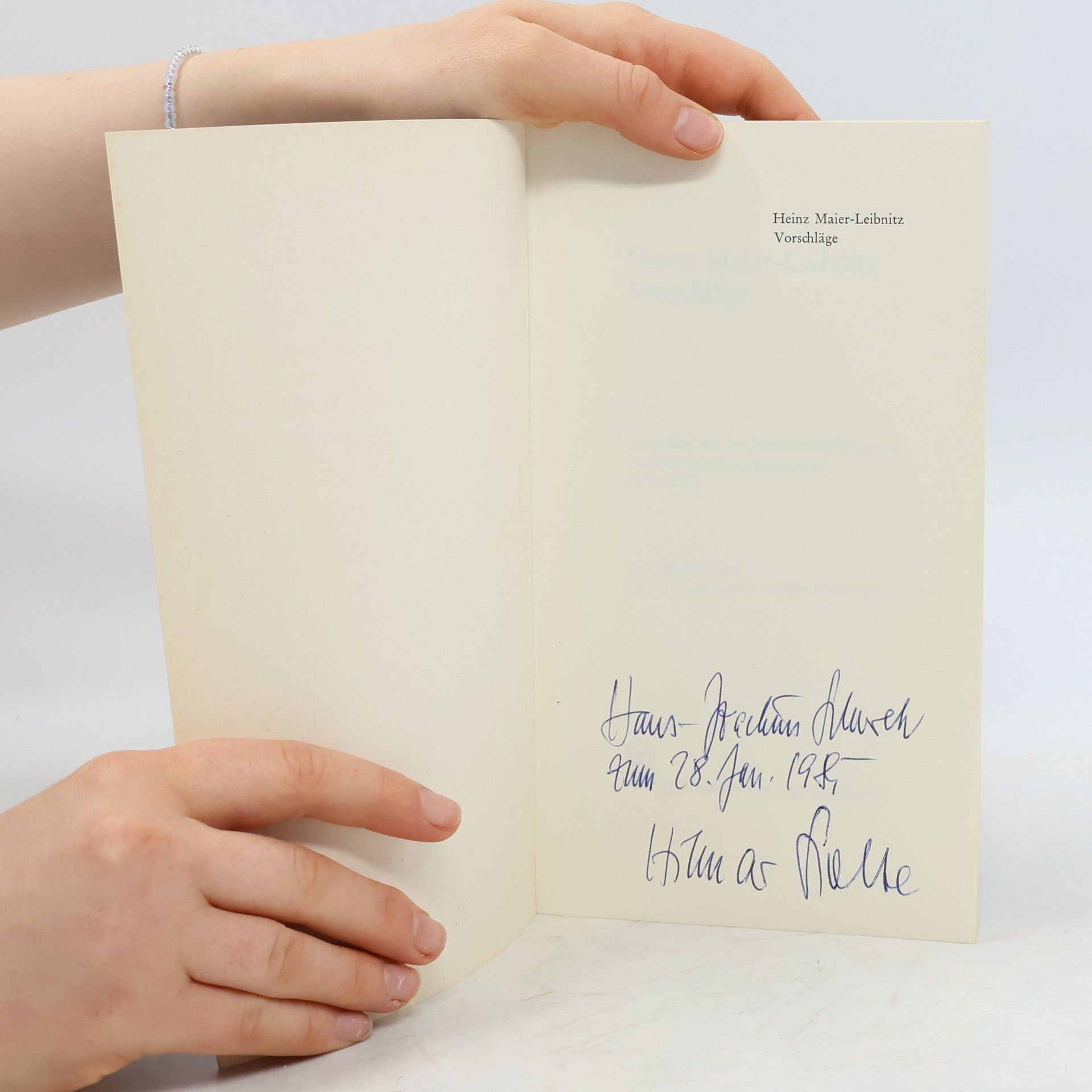 Heinz Maier-Leibnitz Vorschläge
