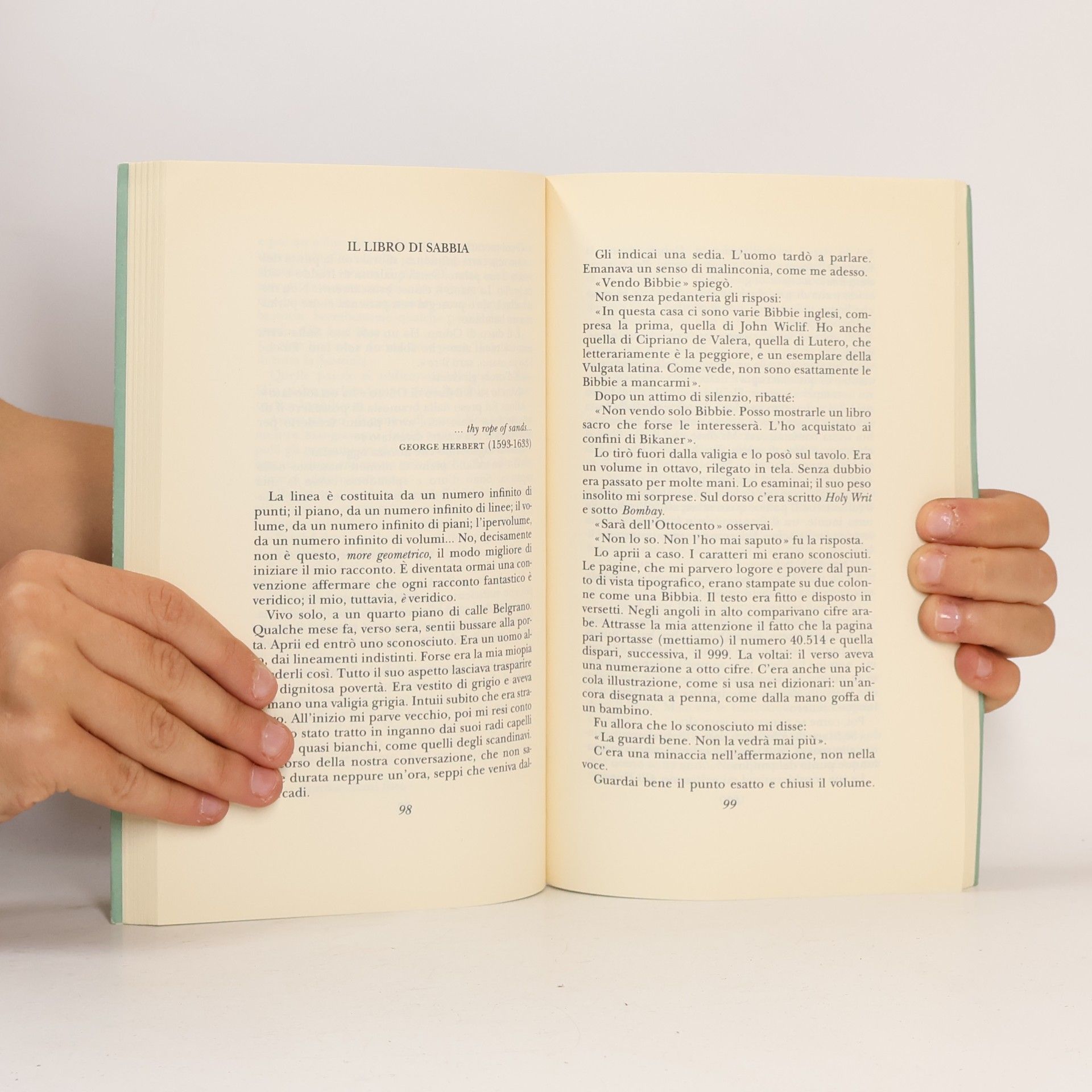 Jorge Luis Borges Biblioteca Adelphi - 453: Il libro di sabbia