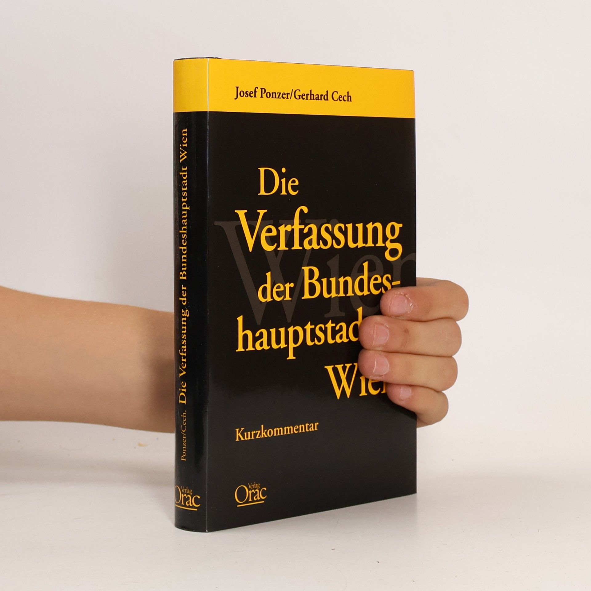 Josef Ponzer Die Verfassung der Bundeshauptstadt Wien