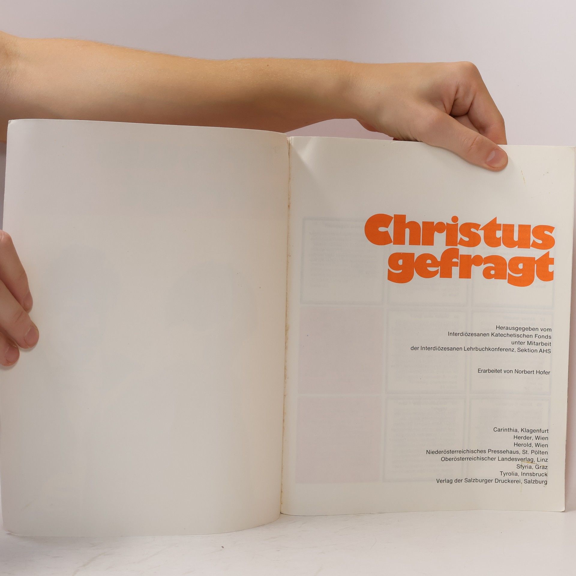 Norbert Hofer Christus gefragt