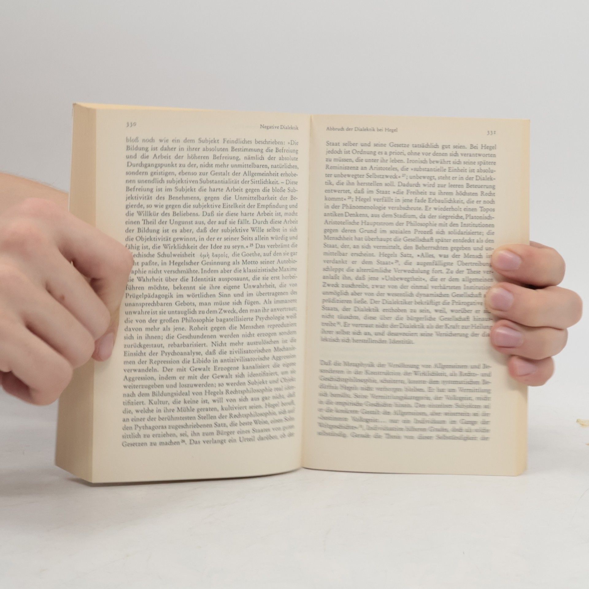 Theodor W. Adorno Negative Dialektik. Jargon der Eigentlichkeit