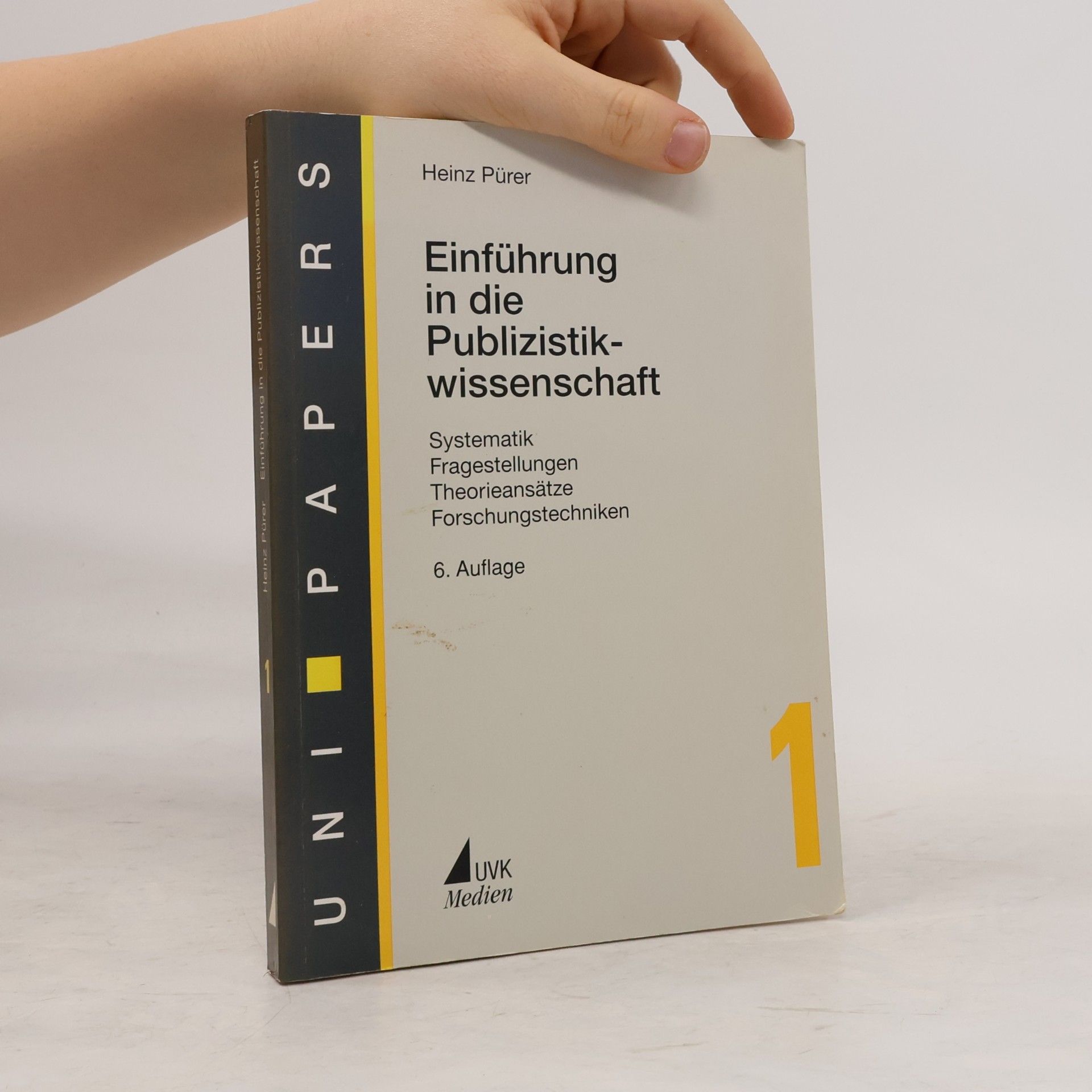 Heinz Pürer Einführung in die Publizistikwissenschaft