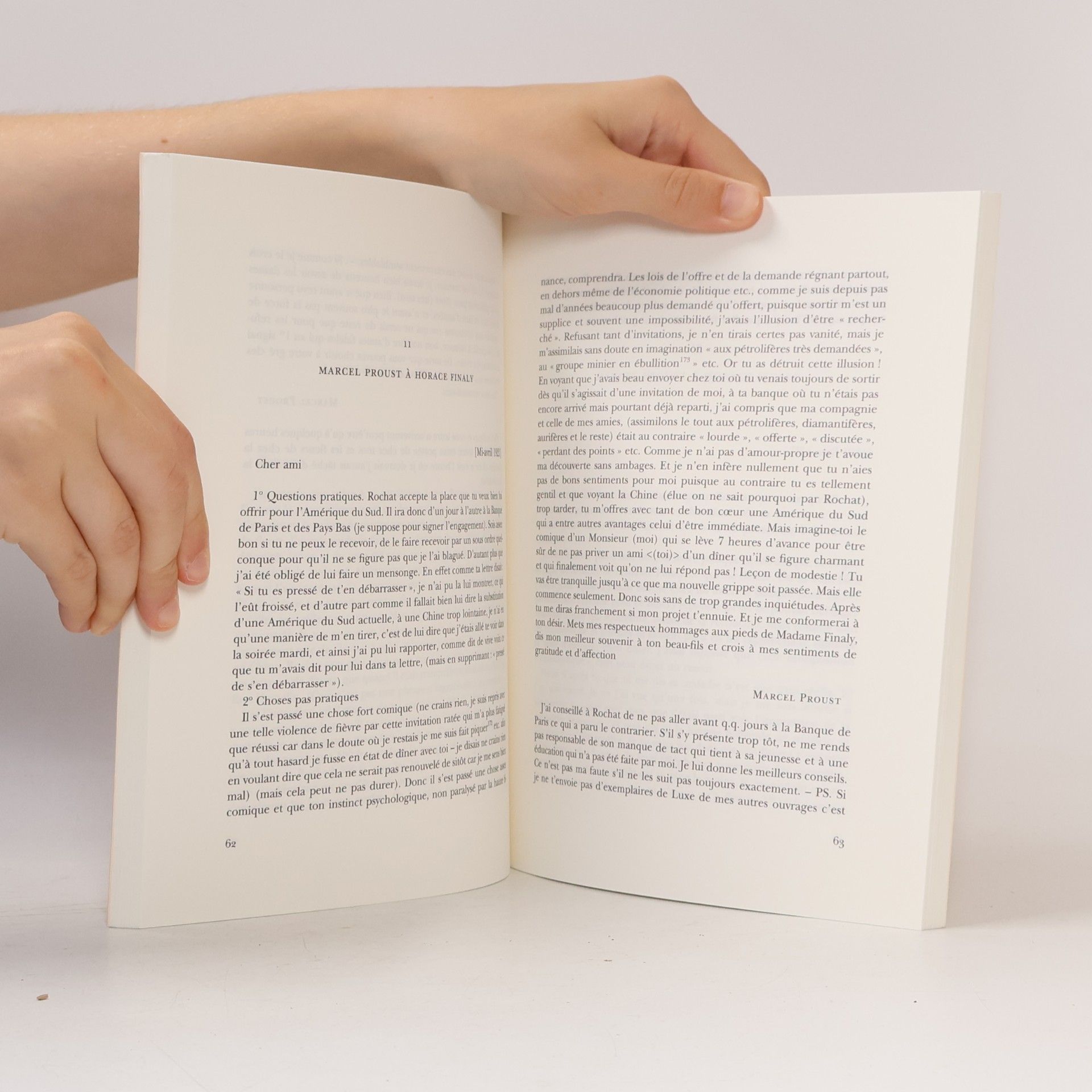 Marcel Proust Lettres à Horace Finaly - Édition établie, présentée et annotée par Thierry Laget Avant-propos de Jacques Leterre