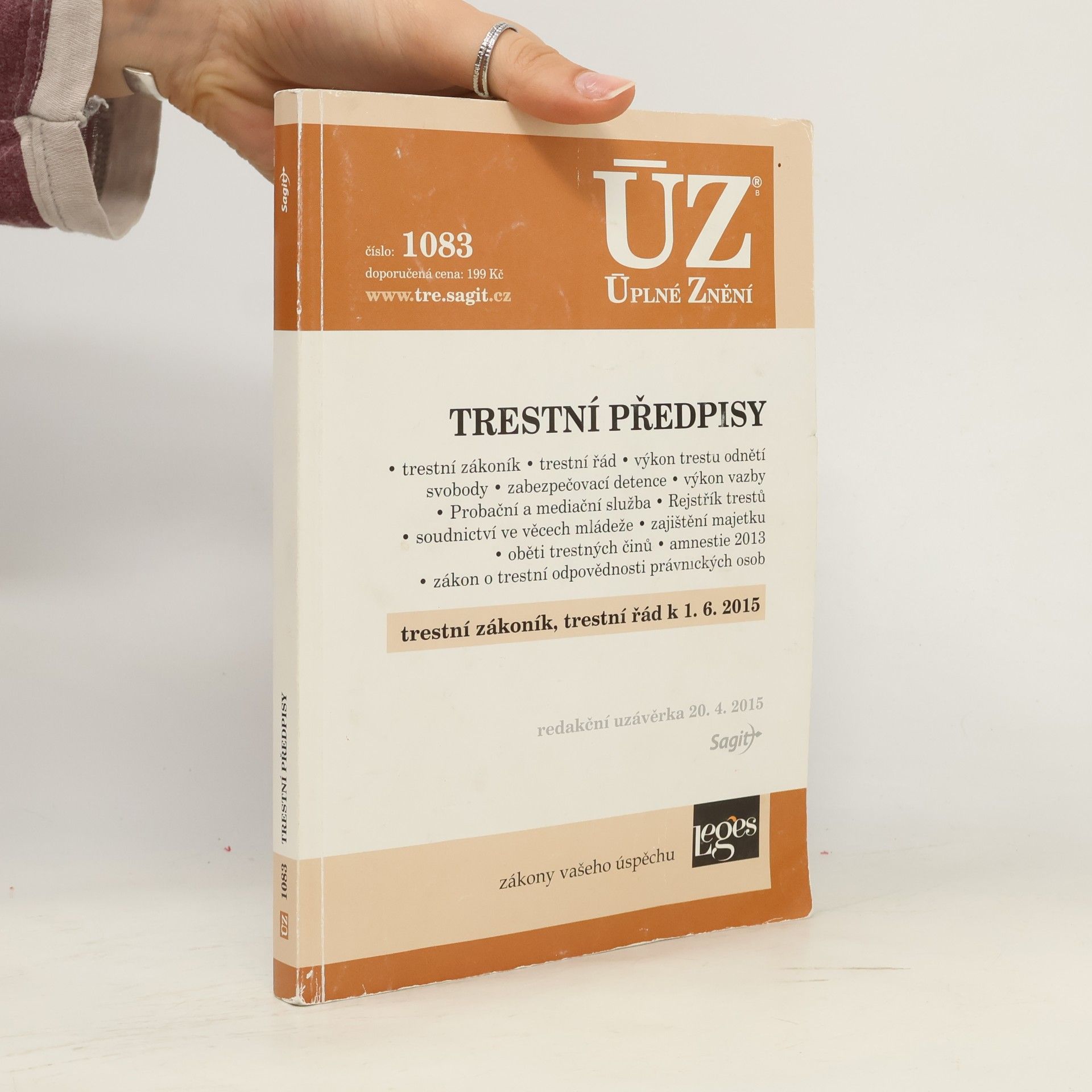 Autorenkollektiv Trestní předpisy [ÚZ 2015 č. 1083]
