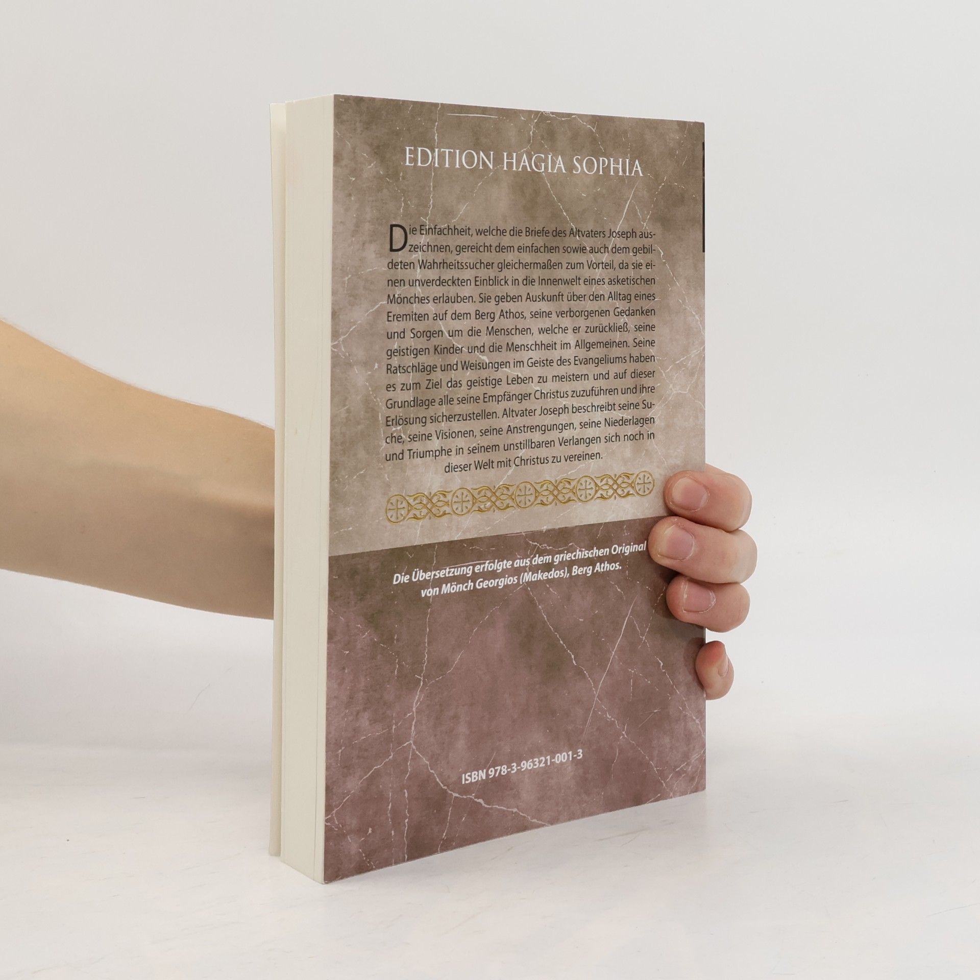 Altvater Joseph der Hesychast Erfahrungen und Weisungen
