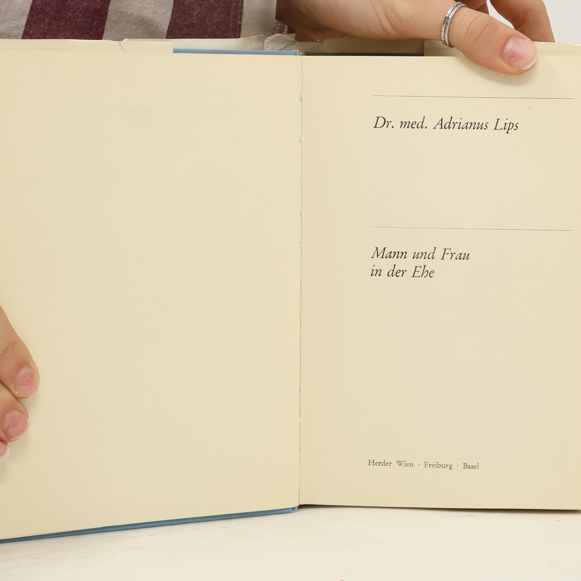 Adrianus C. M. Lips Mann und Frau in der Ehe