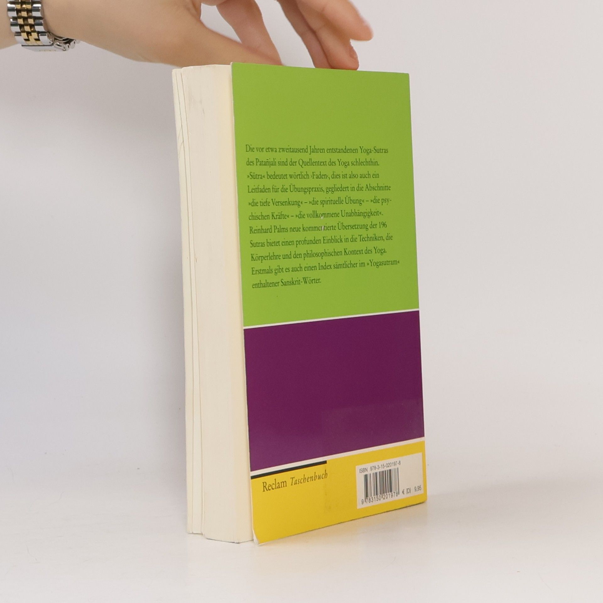 Maharši Pataňdžali Reclam Taschenbuch: Der Yogaleitfaden des Patañjali