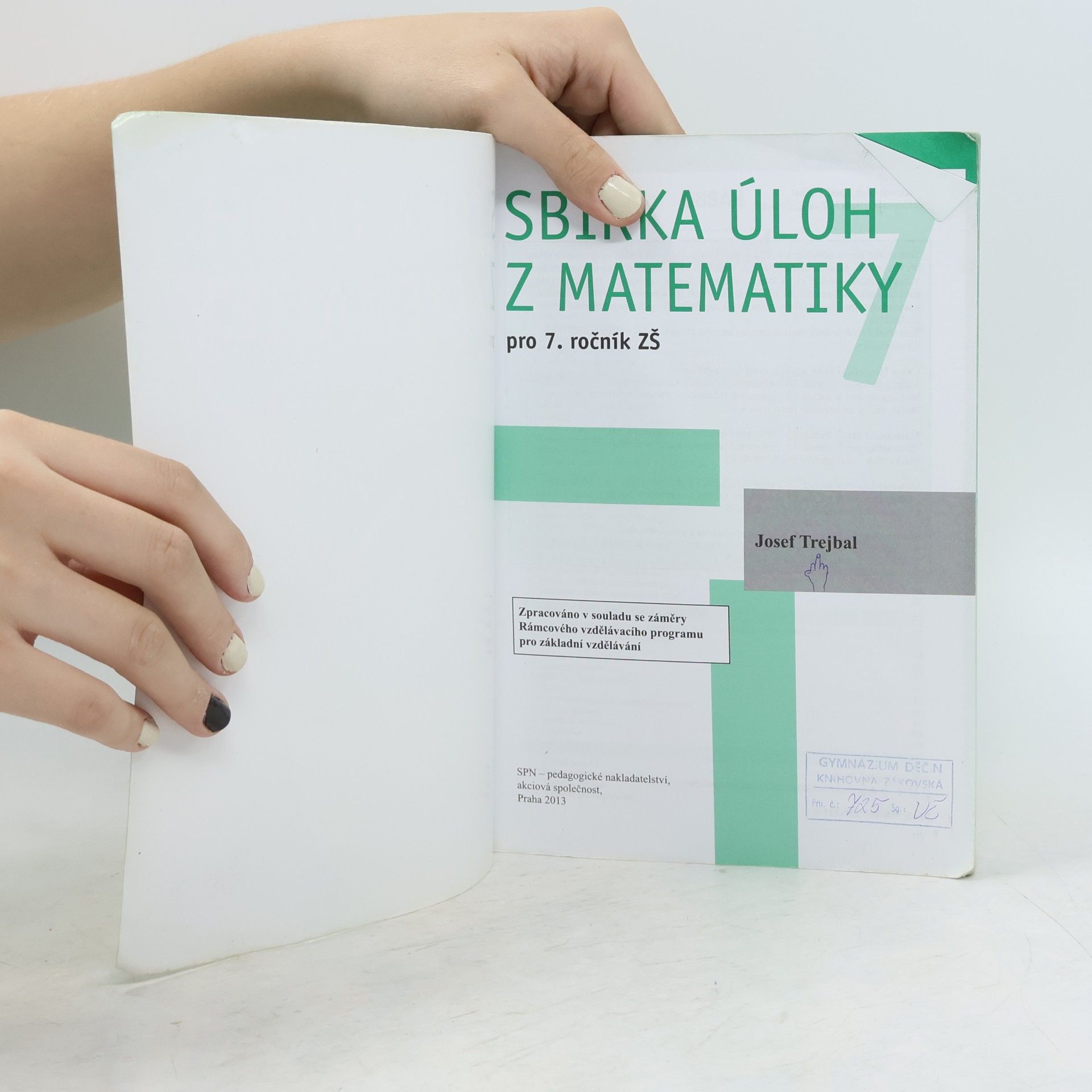 Josef Trejbal Sbírka úloh z matematiky pro 7. ročník ZŠ