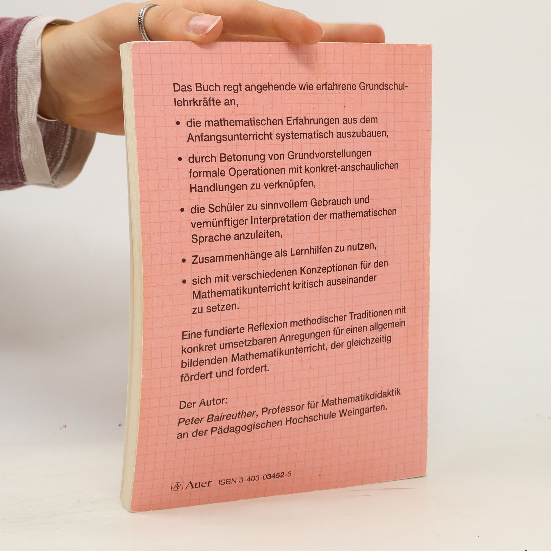 Peter Baireuther Mathematikunterricht in den Klassen 3 und 4