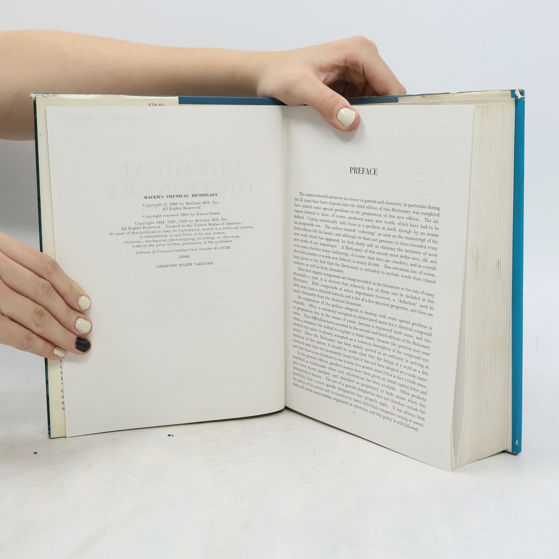 Julius Grant Hackh's Chemical Dictionary