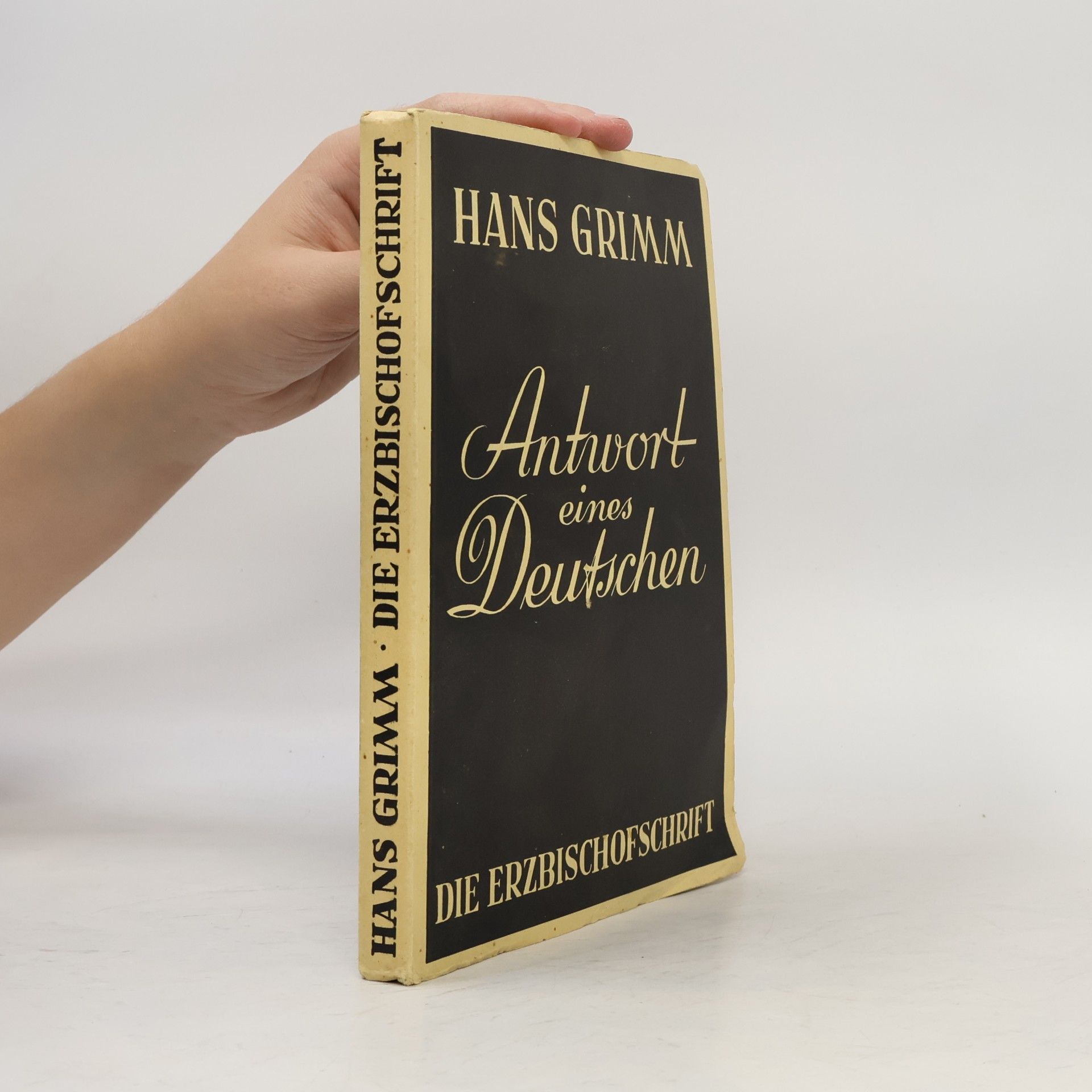 Hans Grimm Antwort eines Deutschen