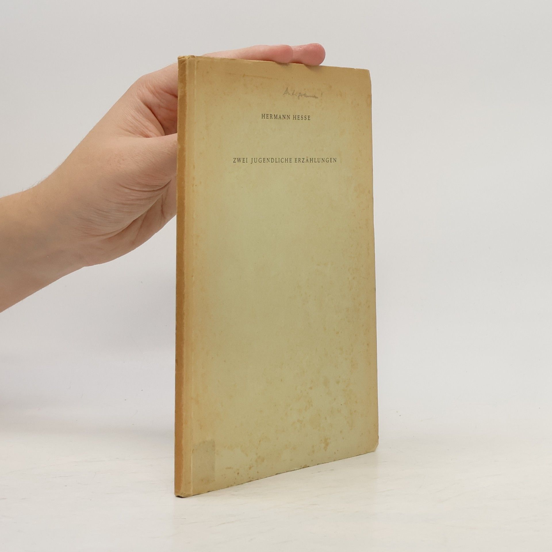 Hermann Hesse Zwei jugendliche Erzählungen