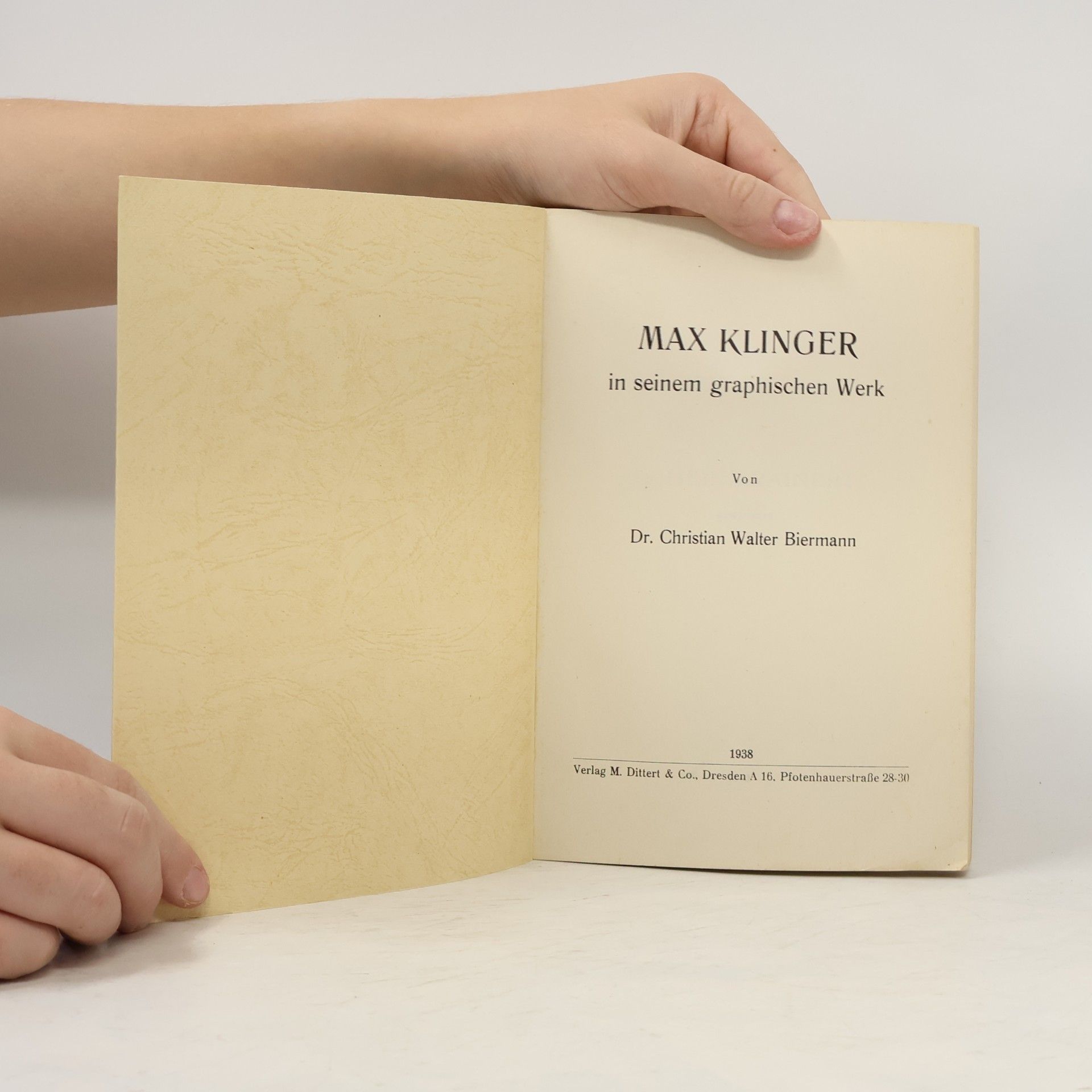 Christian Walter Biermann Max Klinger in seinem graphischen Werk