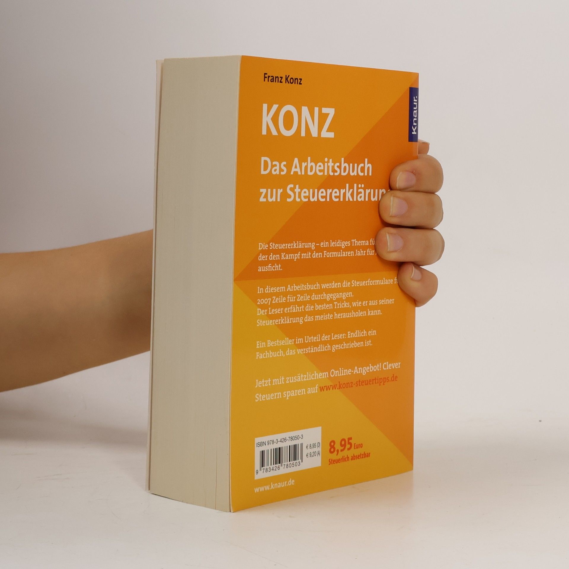Franz Konz Konz - Das Arbeitsbuch zur Steuererklärung 2007/2008