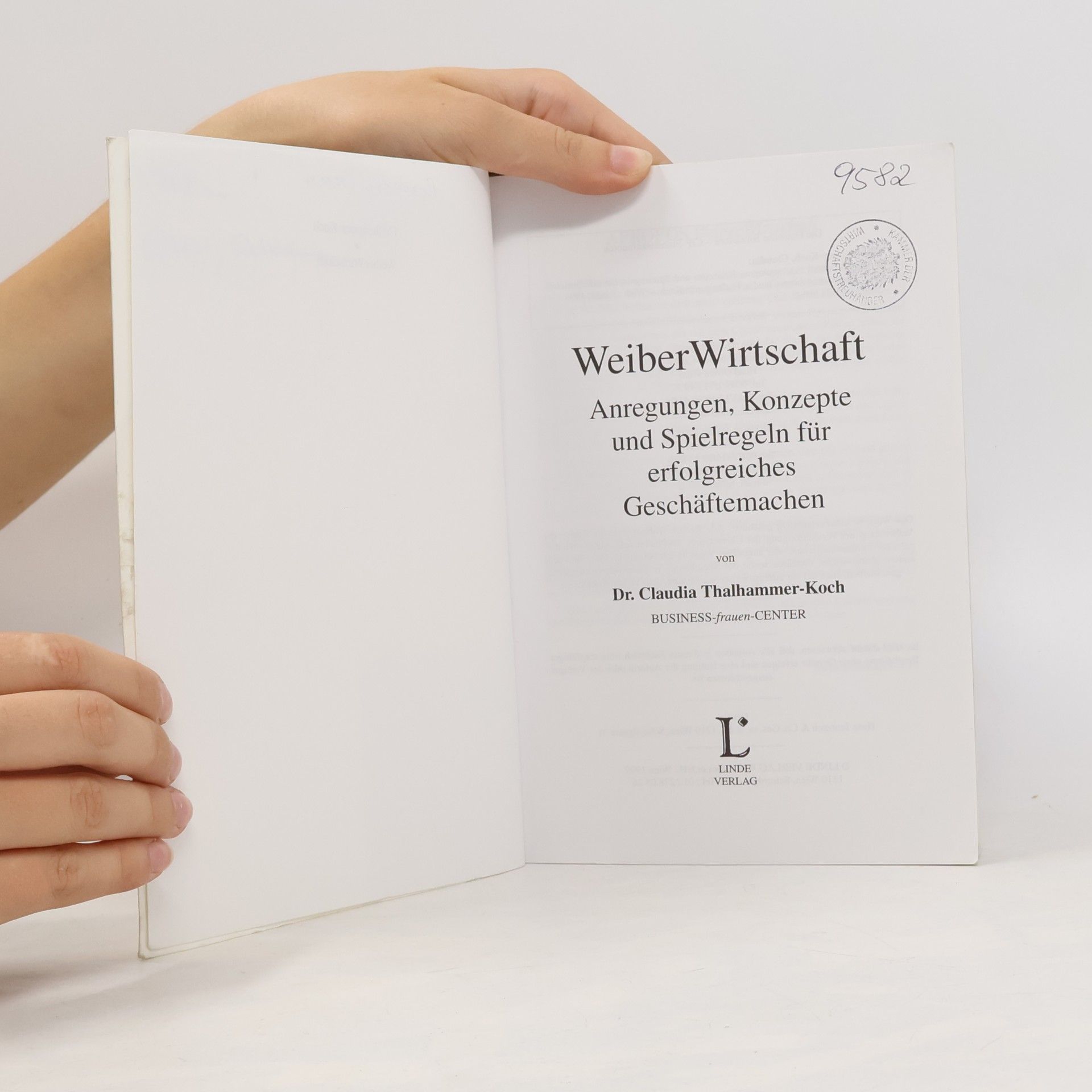 Claudia Thalhammer-Koch WeiberWirtschaft