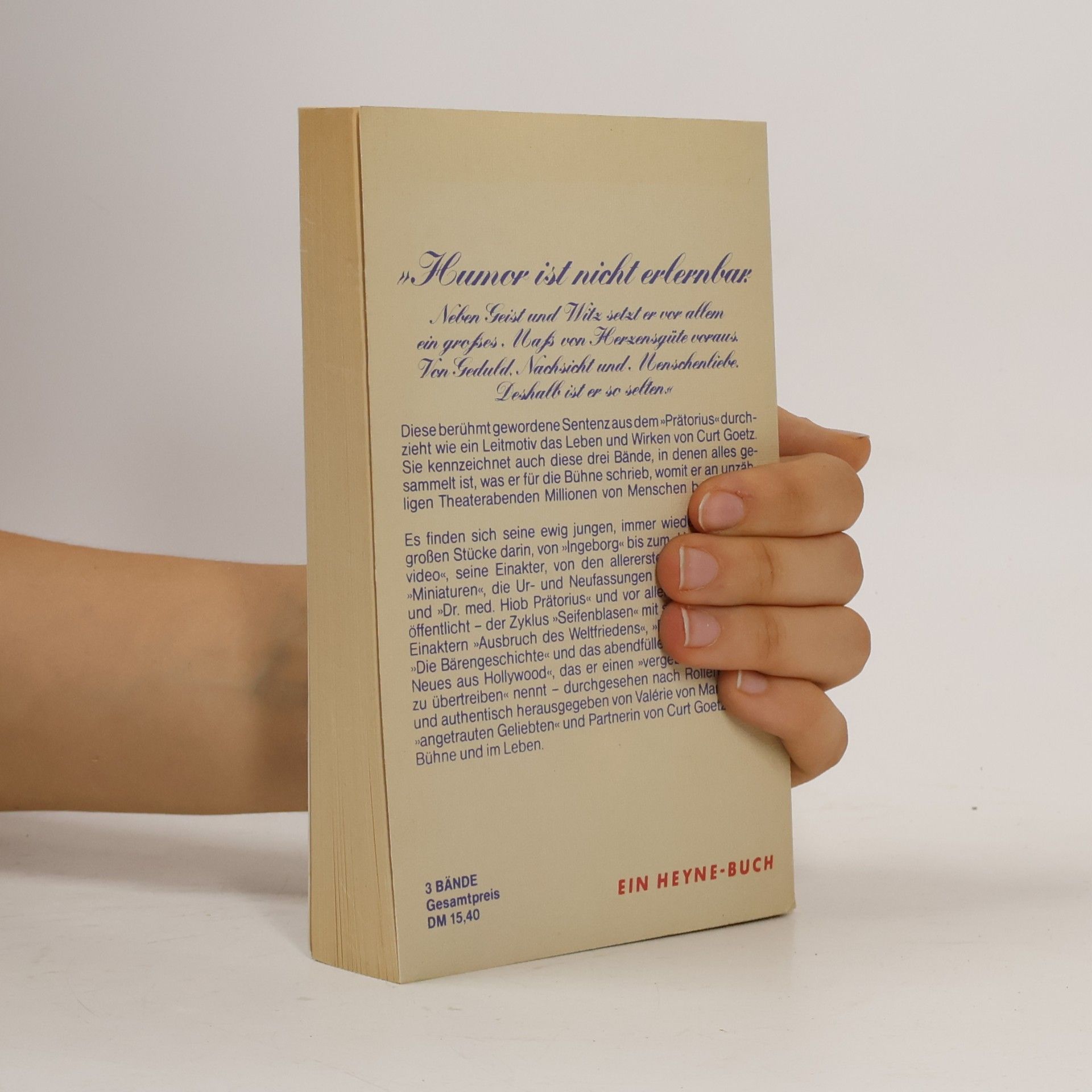 Curt Goetz Sämtliche Bühnenwerke 1