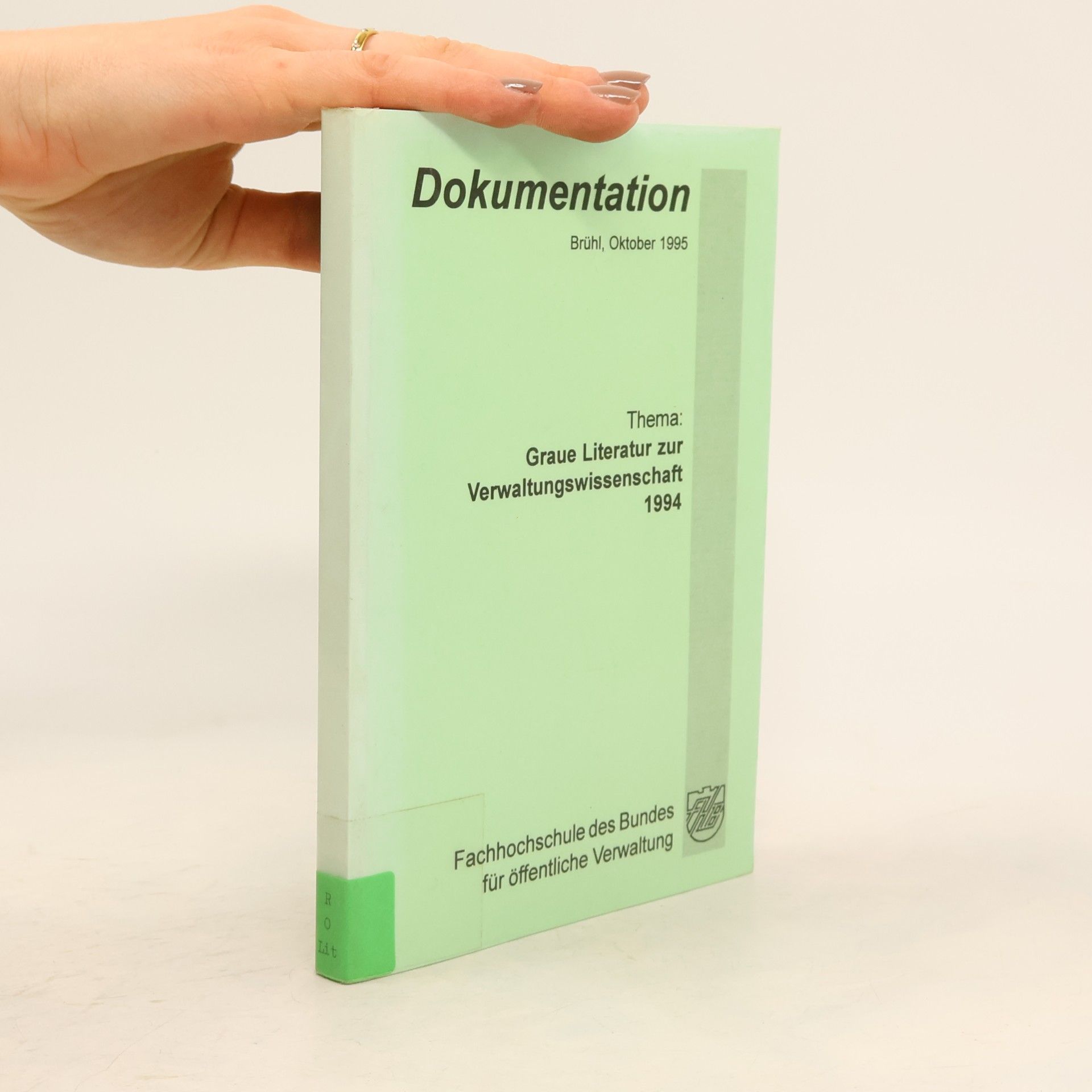 kolektiv Graue Literatur zur Verwaltungswissenschaft 1994