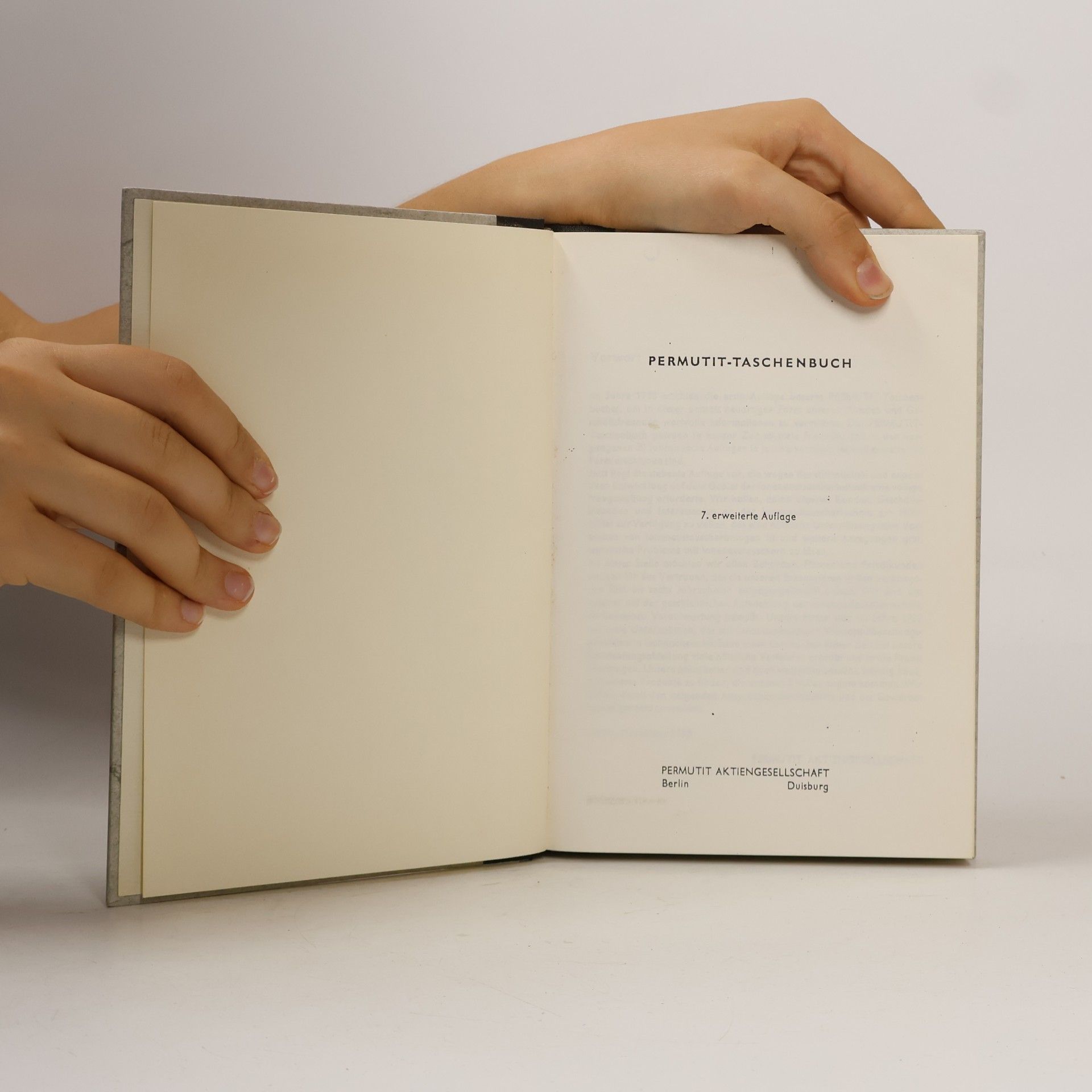 Various authors Permutit-Taschenbuch