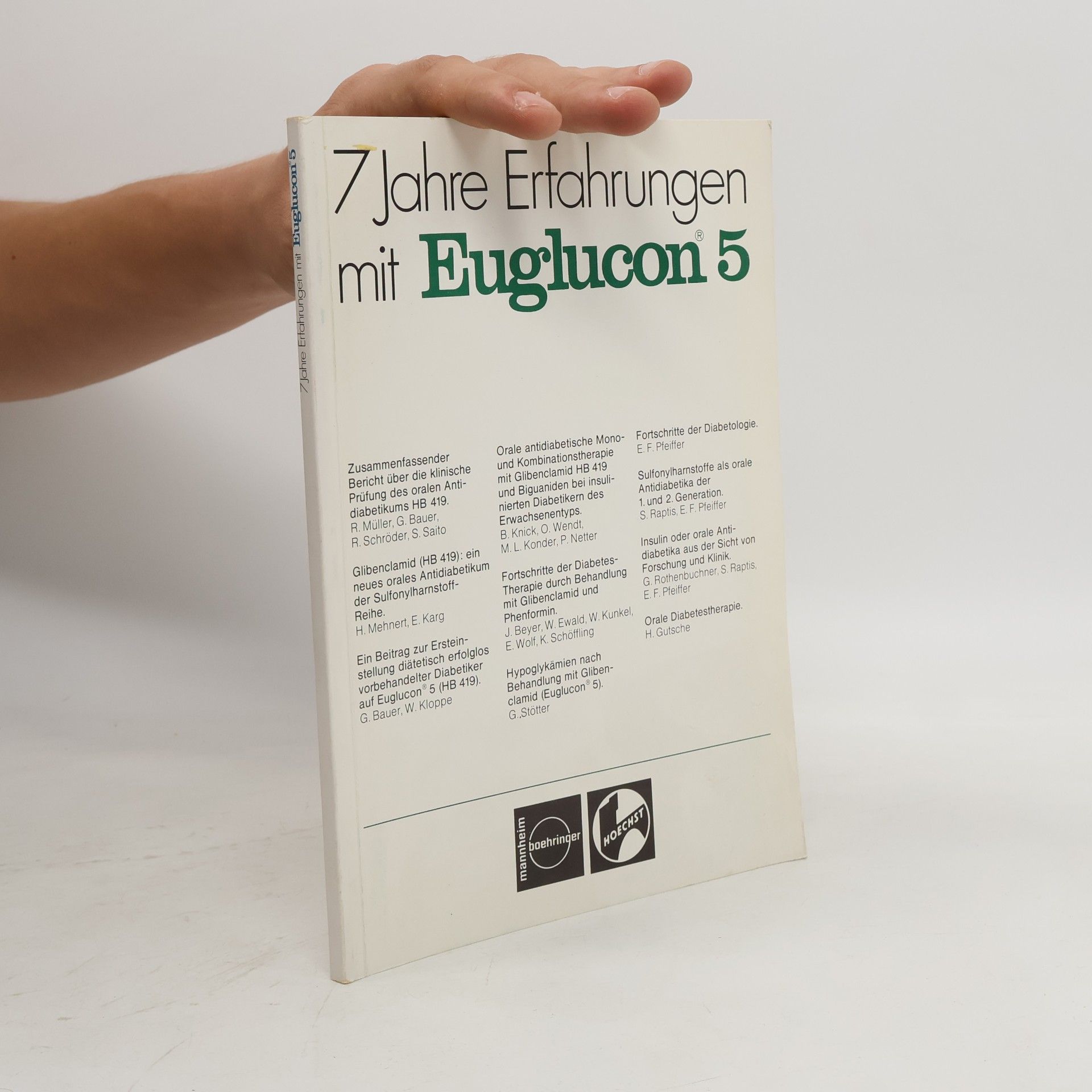 Autorenkollektiv 7 Jahre Erfahrungen mit Euglucon 5