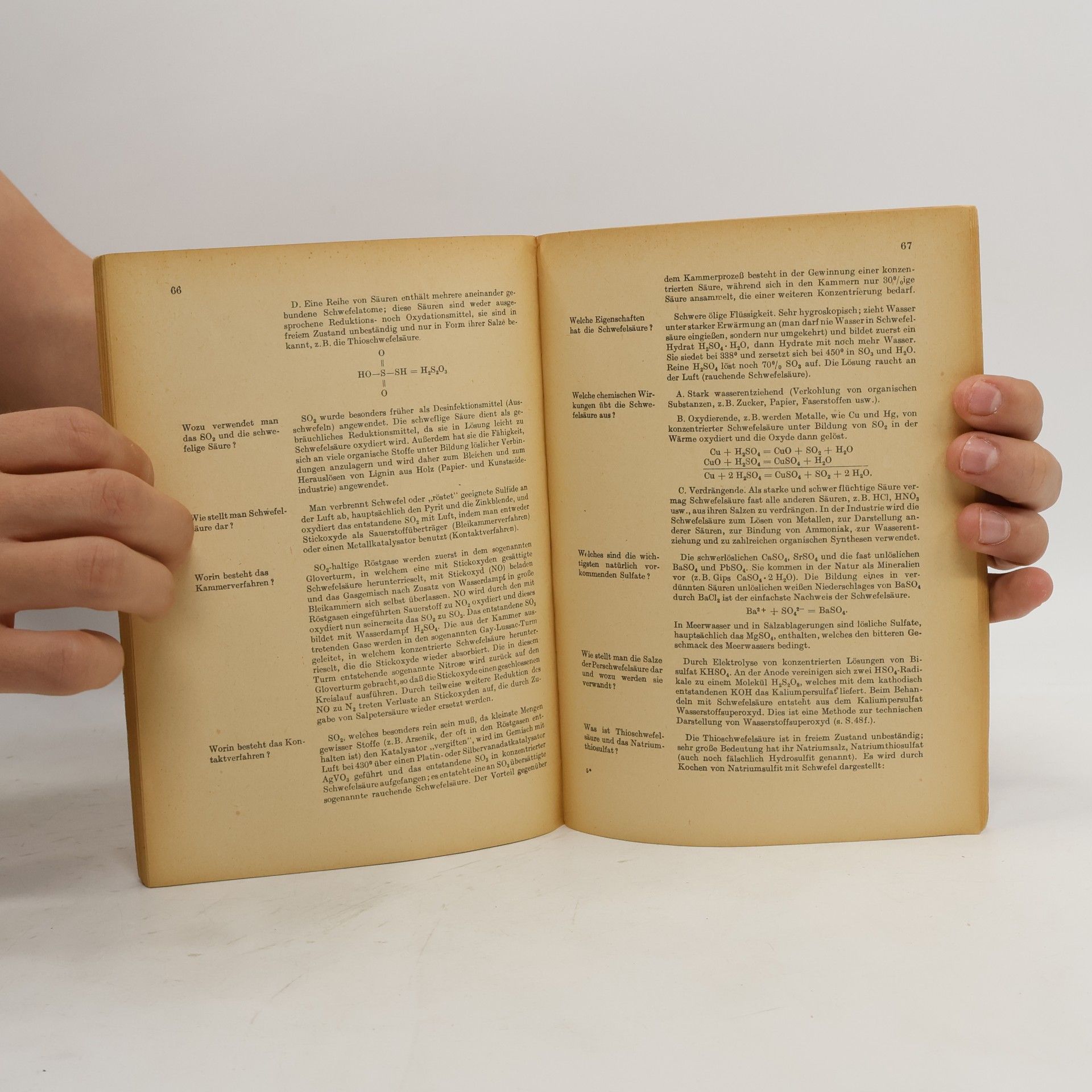 Erich Thilo Anorganische Chemie in Frage und Antwort