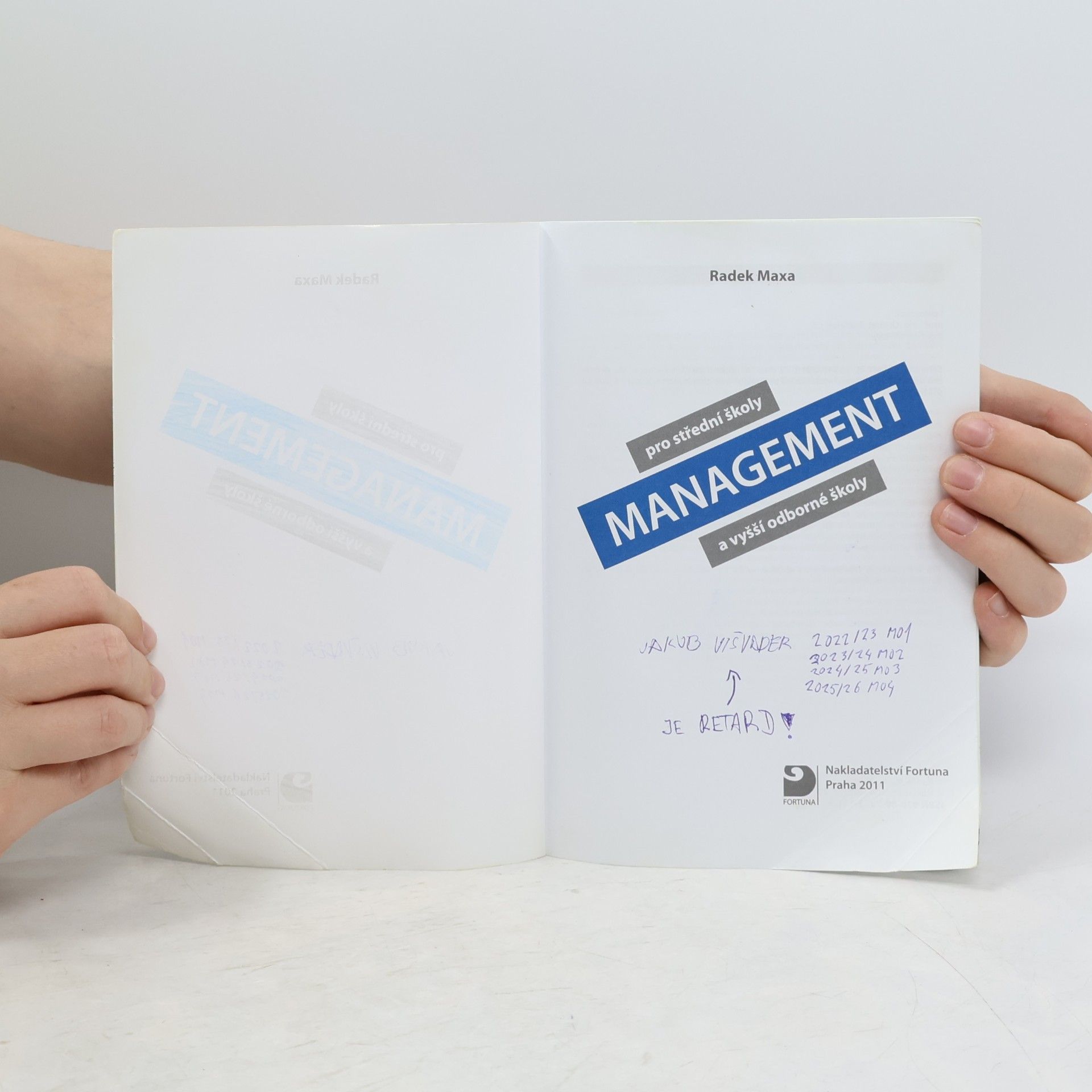 Radek Maxa Management pro střední školy a vyšší odborné školy