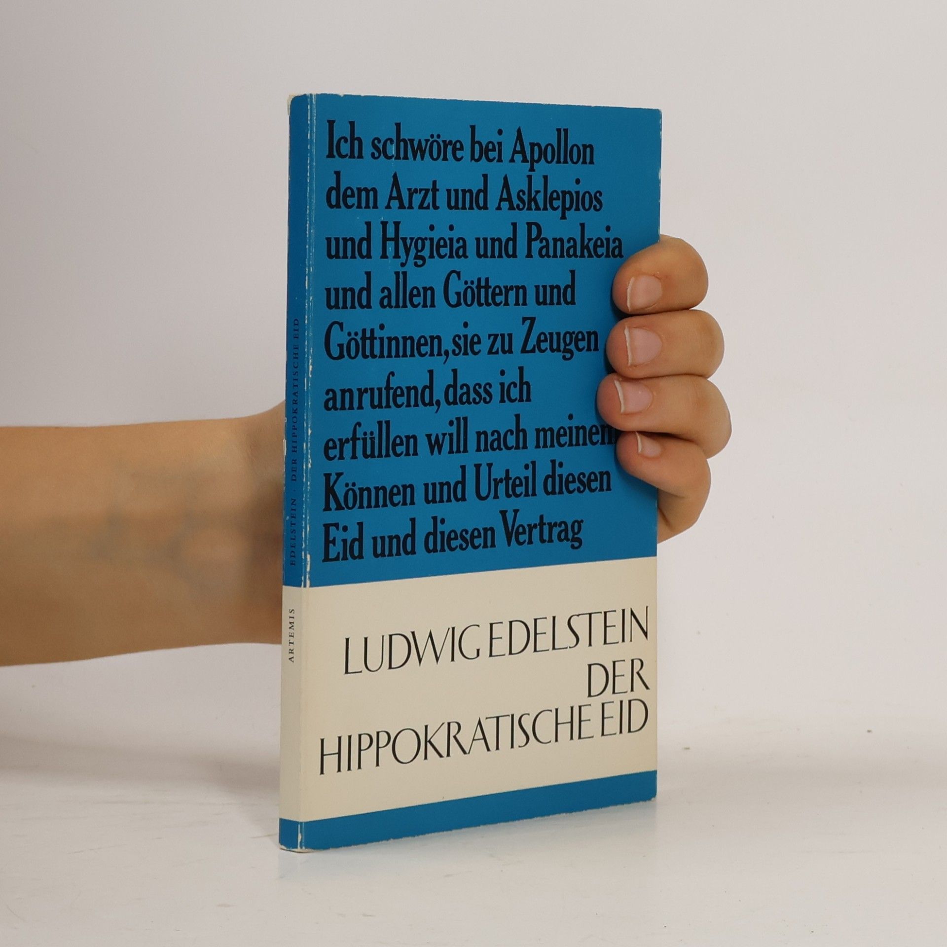 Ludwig Edelstein Der Hippoktarische Eid