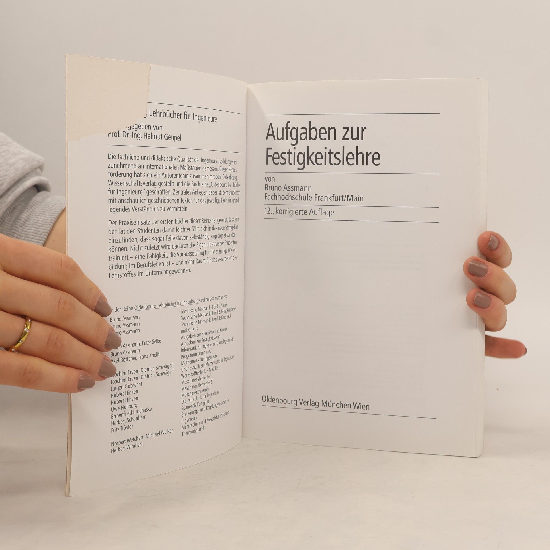 Bruno Assmann Aufgaben zur Festigkeitslehre