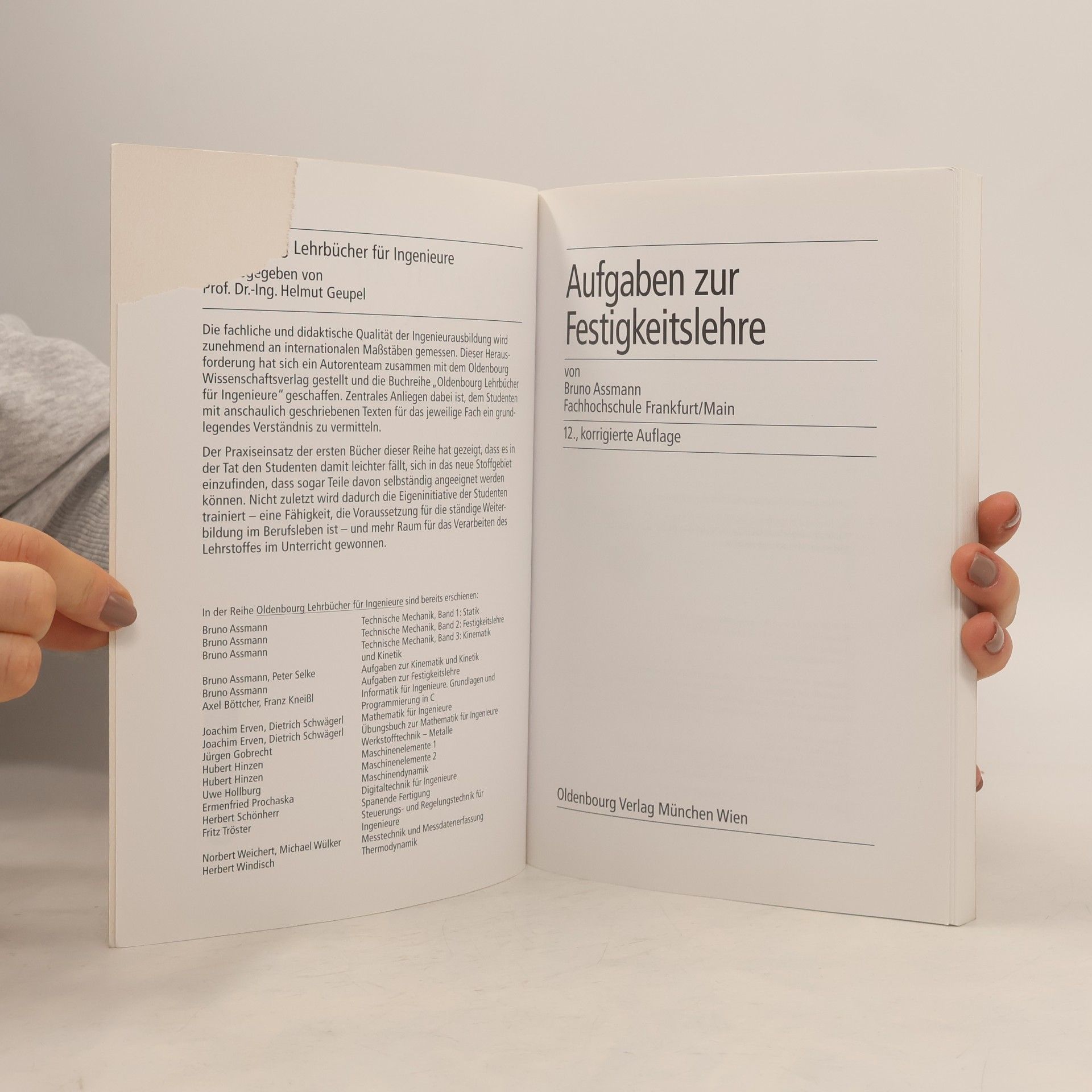 Bruno Assmann Aufgaben zur Festigkeitslehre