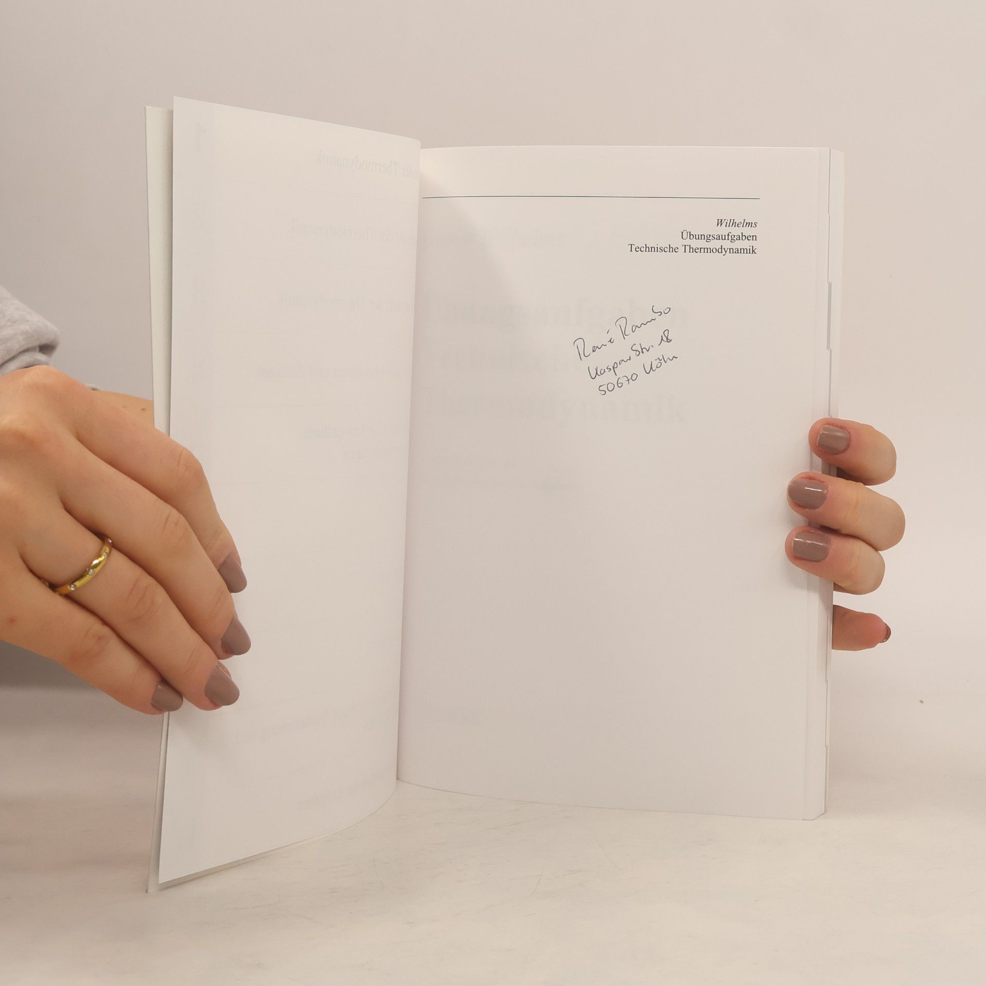 Gernot Wilhelms Übungsaufgaben Technische Thermodynamik - 2., aktualisierte Auflage