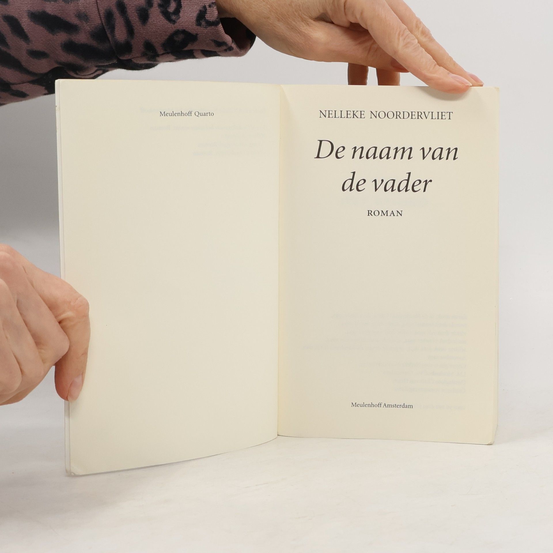 Nelleke Noordervliet De naam van de vader
